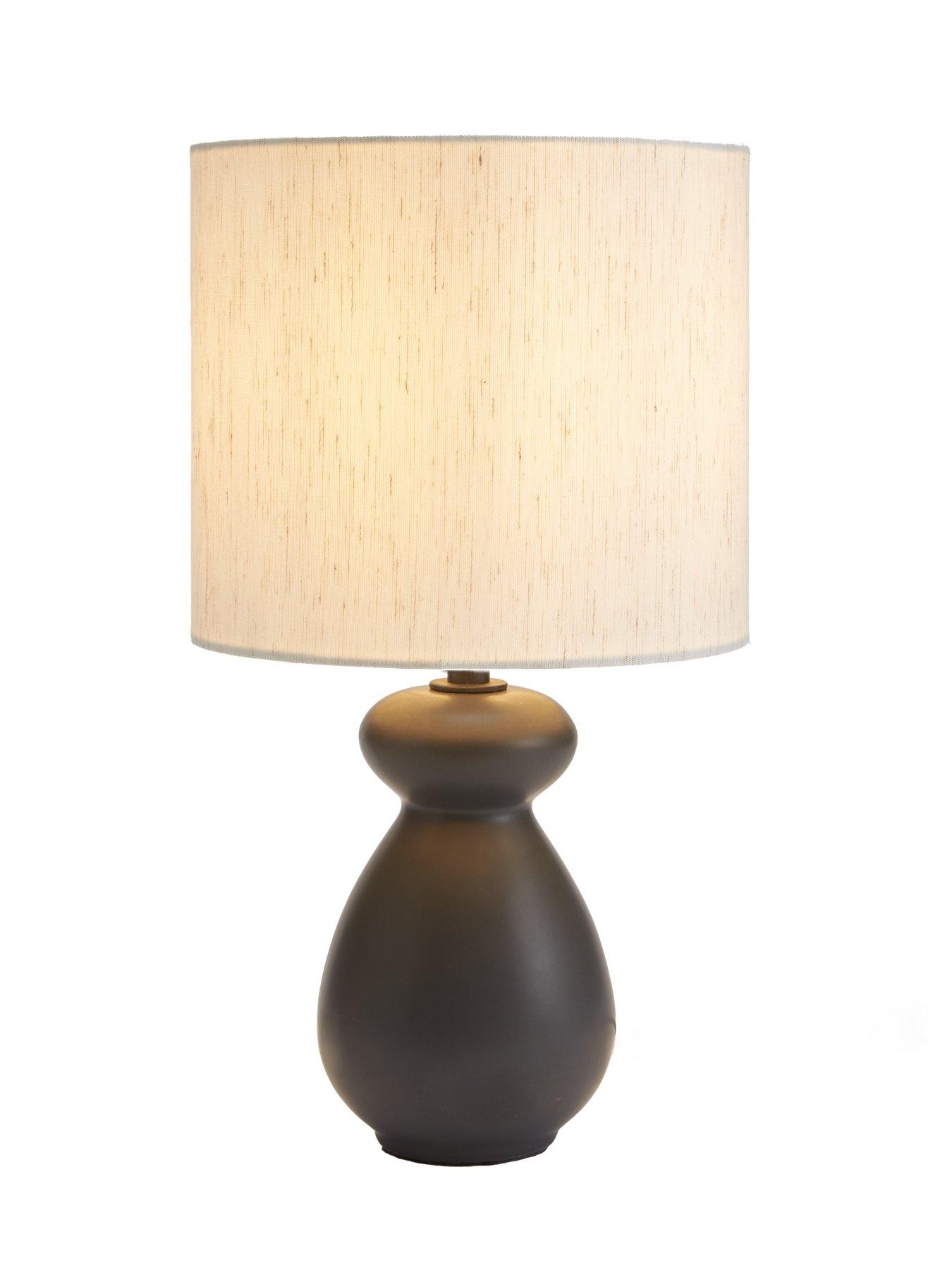Image 3 of 6 of The Very Collection Black Chubby Table Lamp