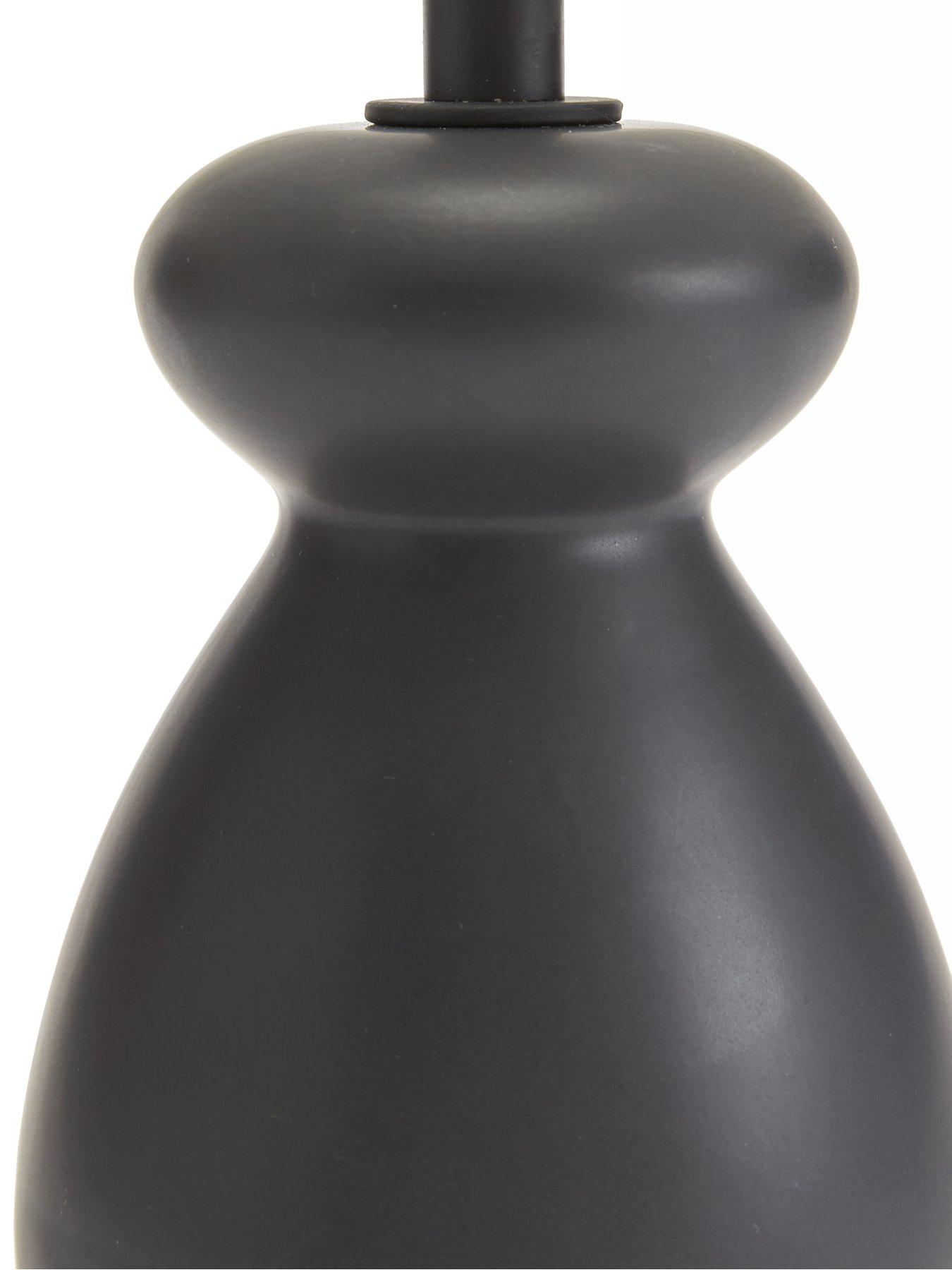 Image 5 of 6 of The Very Collection Black Chubby Table Lamp
