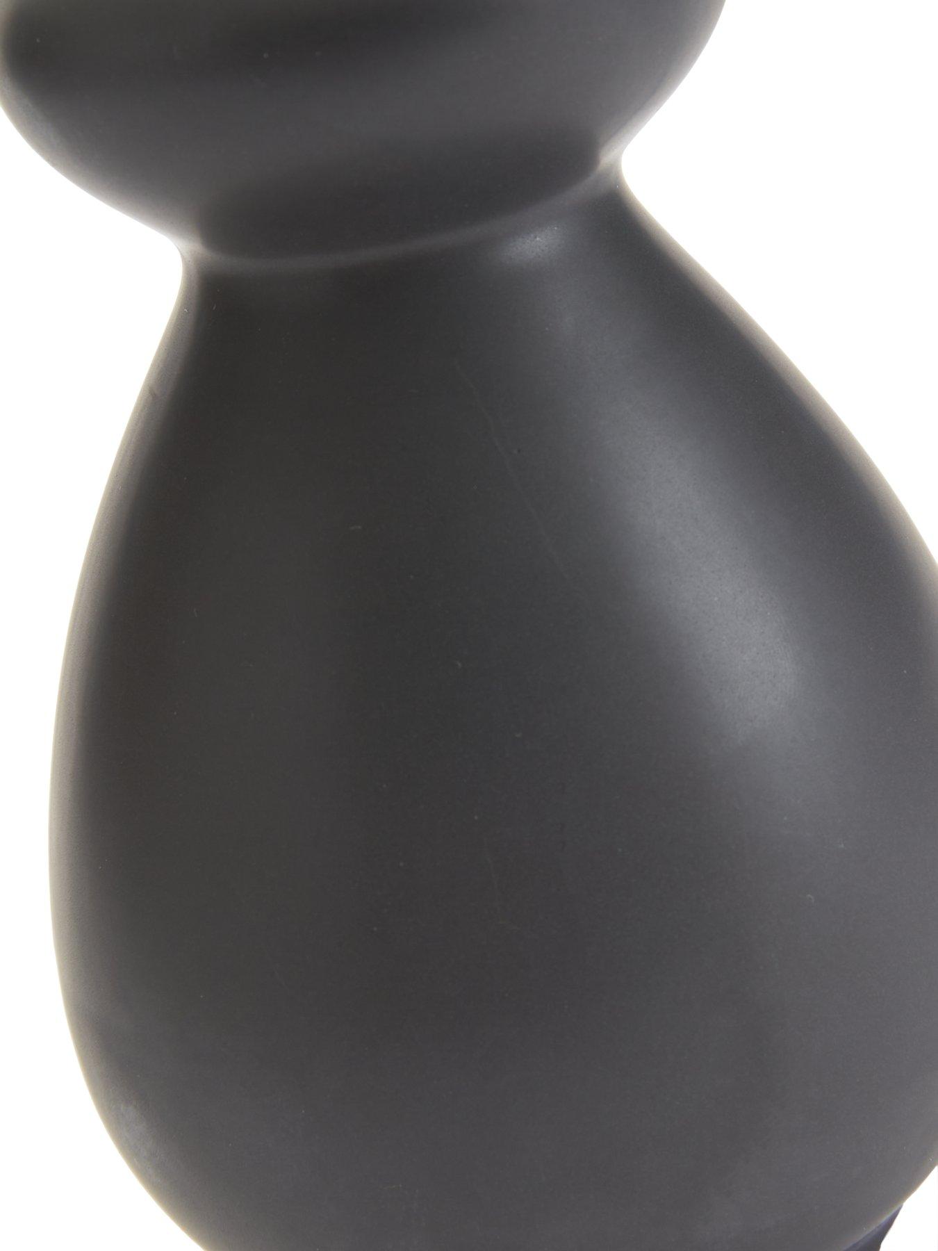 Image 6 of 6 of The Very Collection Black Chubby Table Lamp