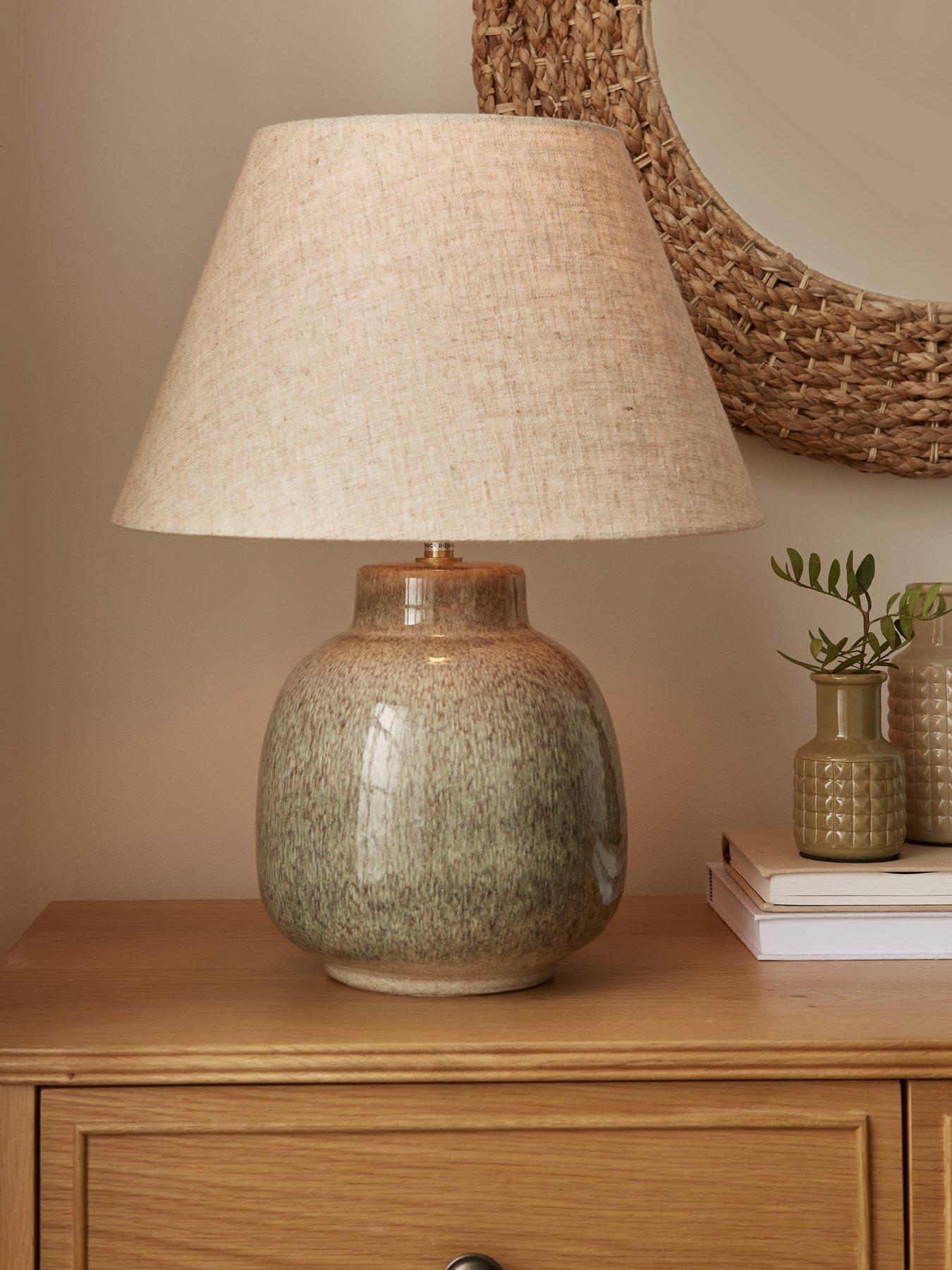 undefined Ceramic Ombre Table Lamp with Tapered Shade
