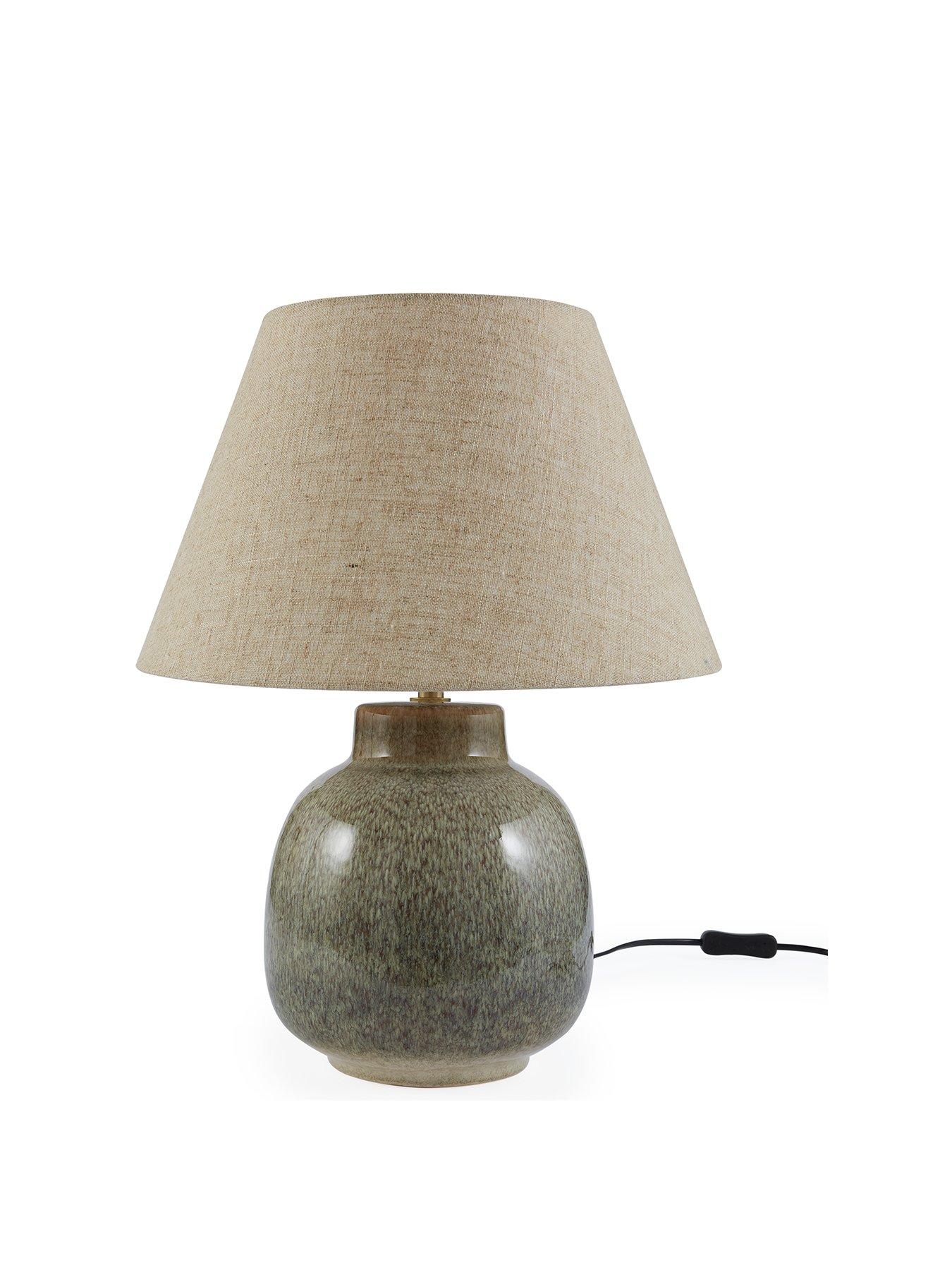 very-home-ceramic-ombre-table-lamp-with-tapered-shadestillFront