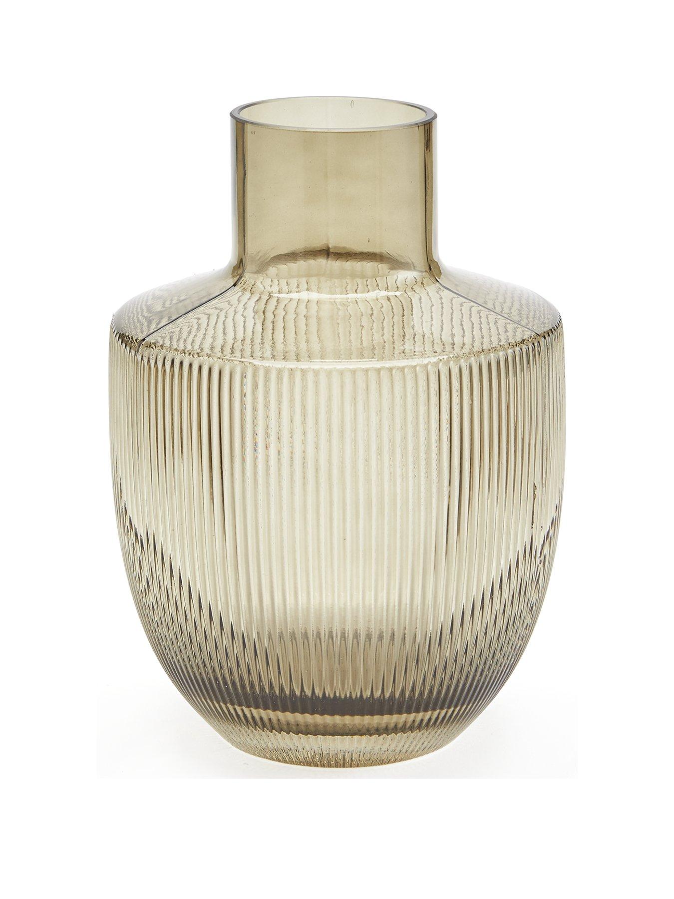 Image 2 of 5 of The Very Collection Ribbed Run Vase - Green