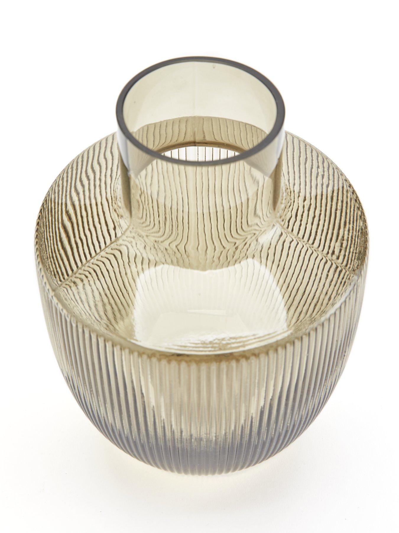 Image 3 of 5 of The Very Collection Ribbed Run Vase - Green