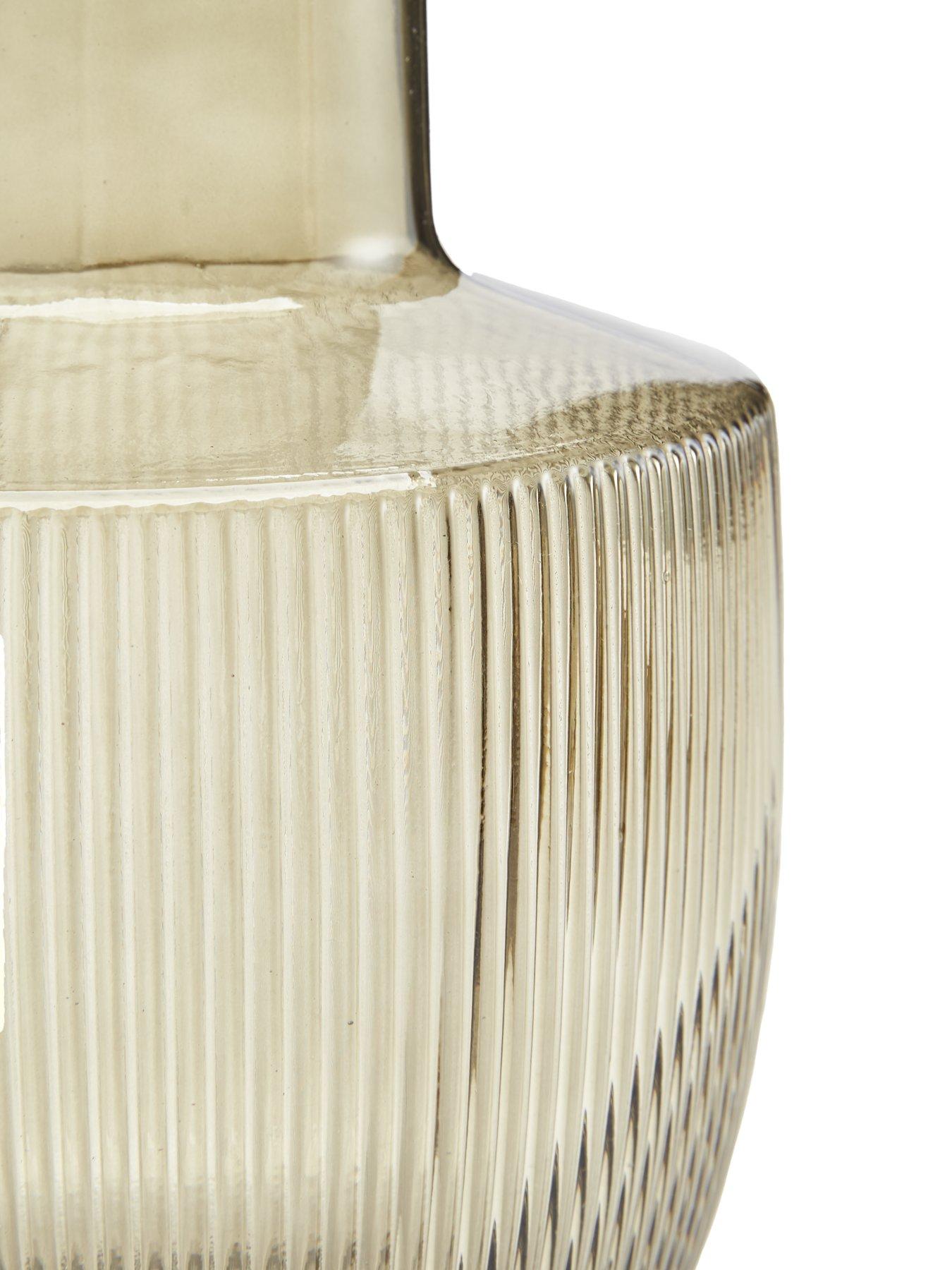 Image 4 of 5 of The Very Collection Ribbed Run Vase - Green