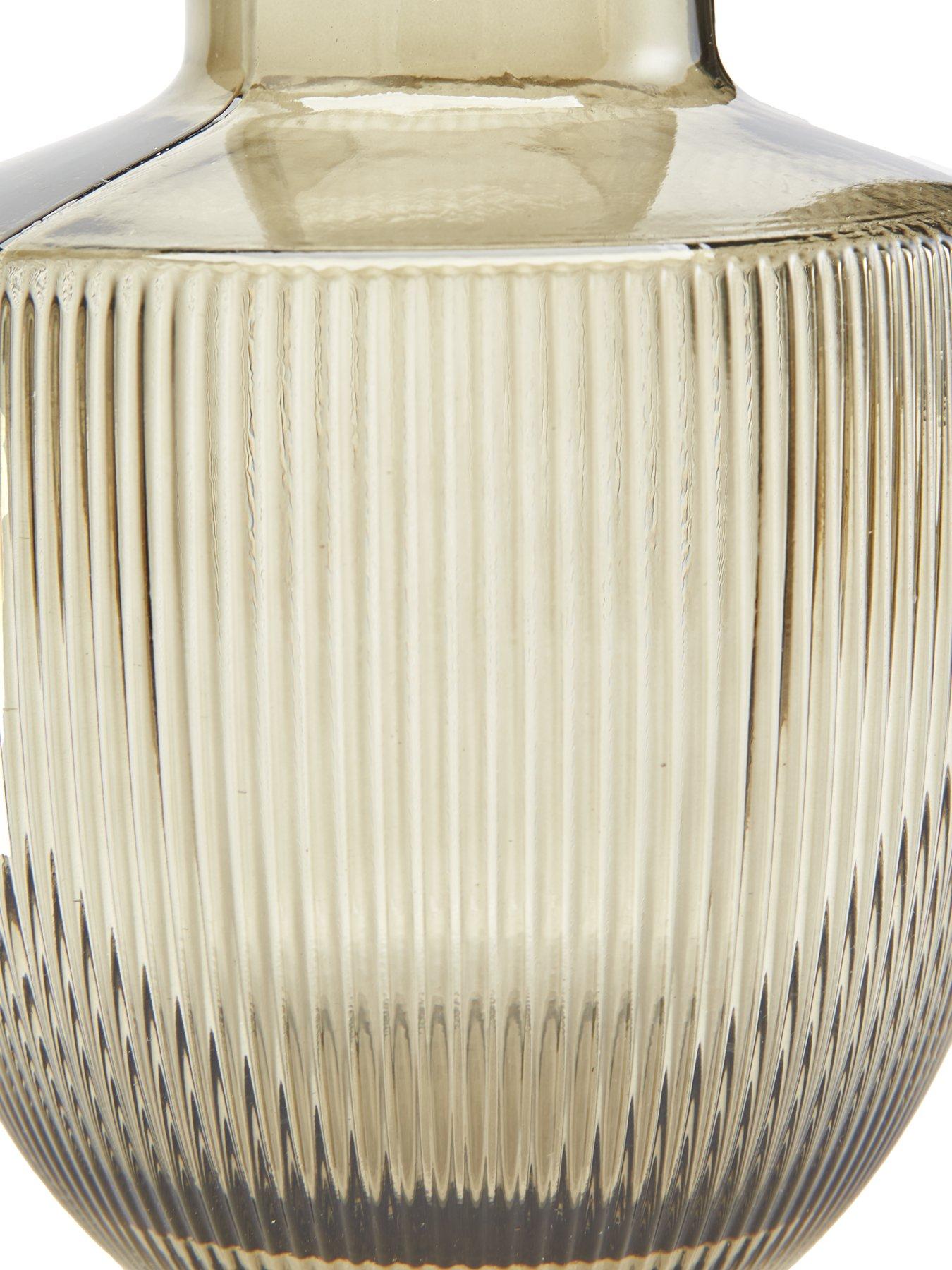 Image 5 of 5 of The Very Collection Ribbed Run Vase - Green