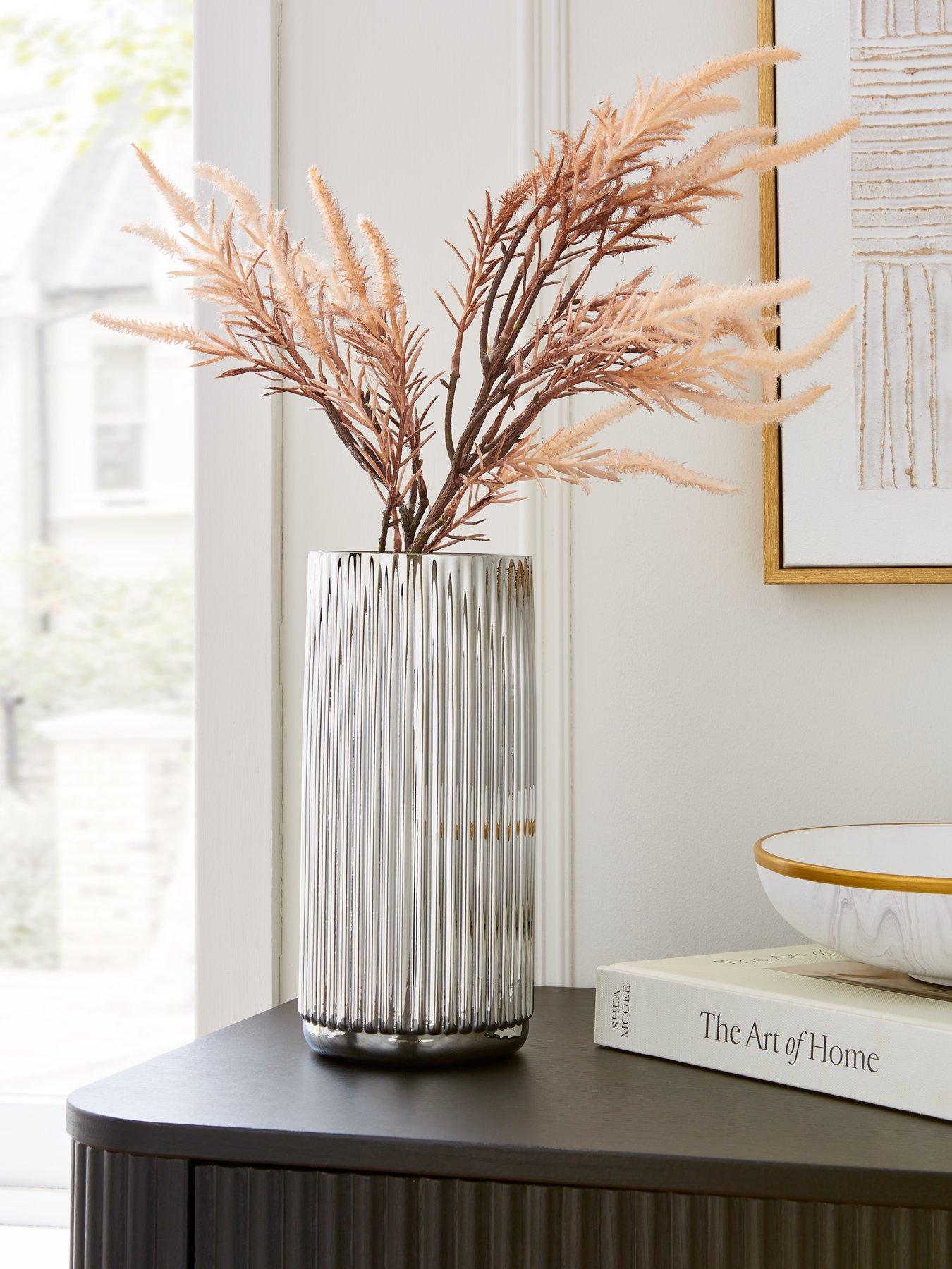 the-very-collection-chrome-ribbed-vase