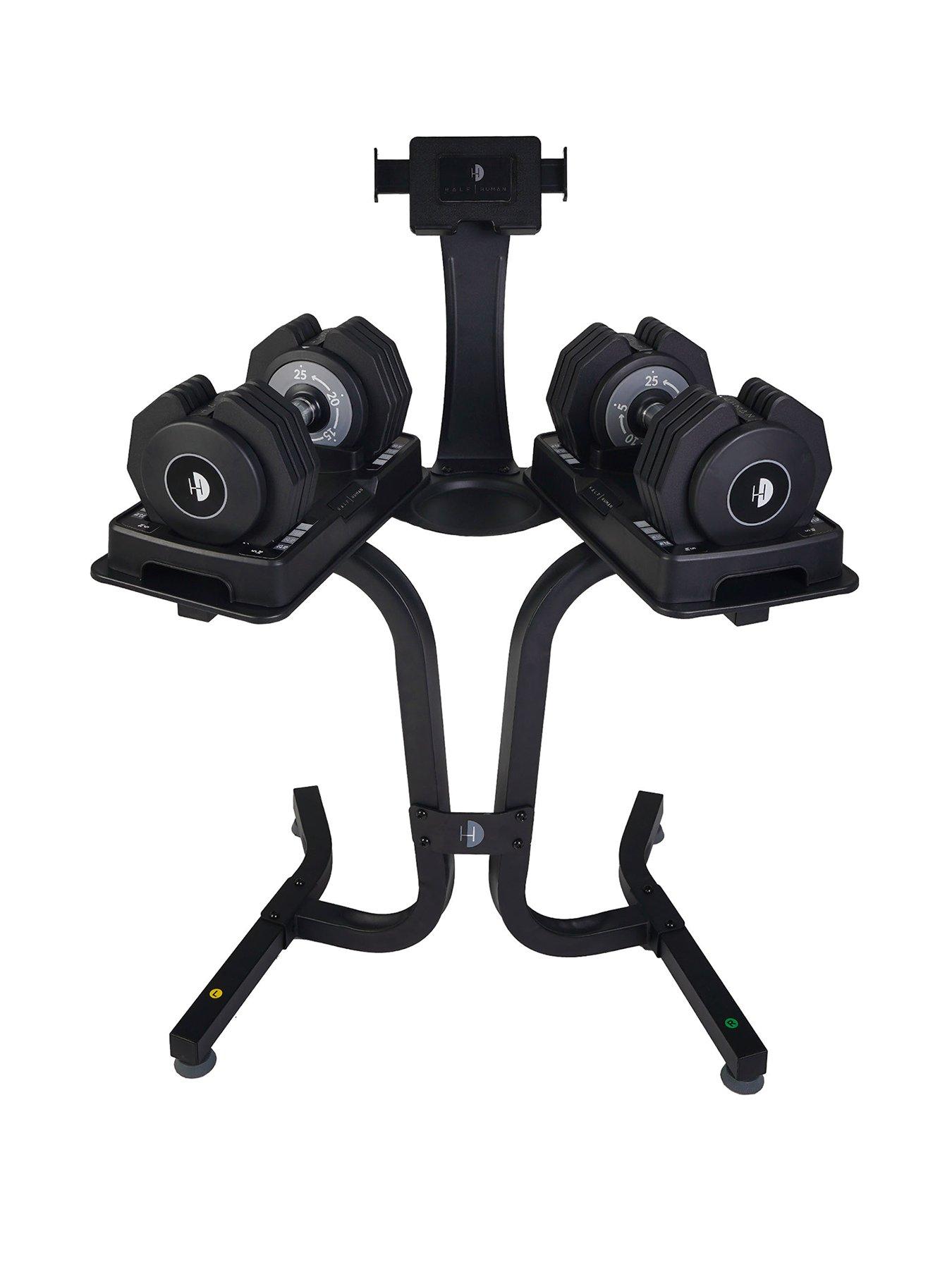 undefined Adjustable Dumbbells (2x25kg) and  Stand