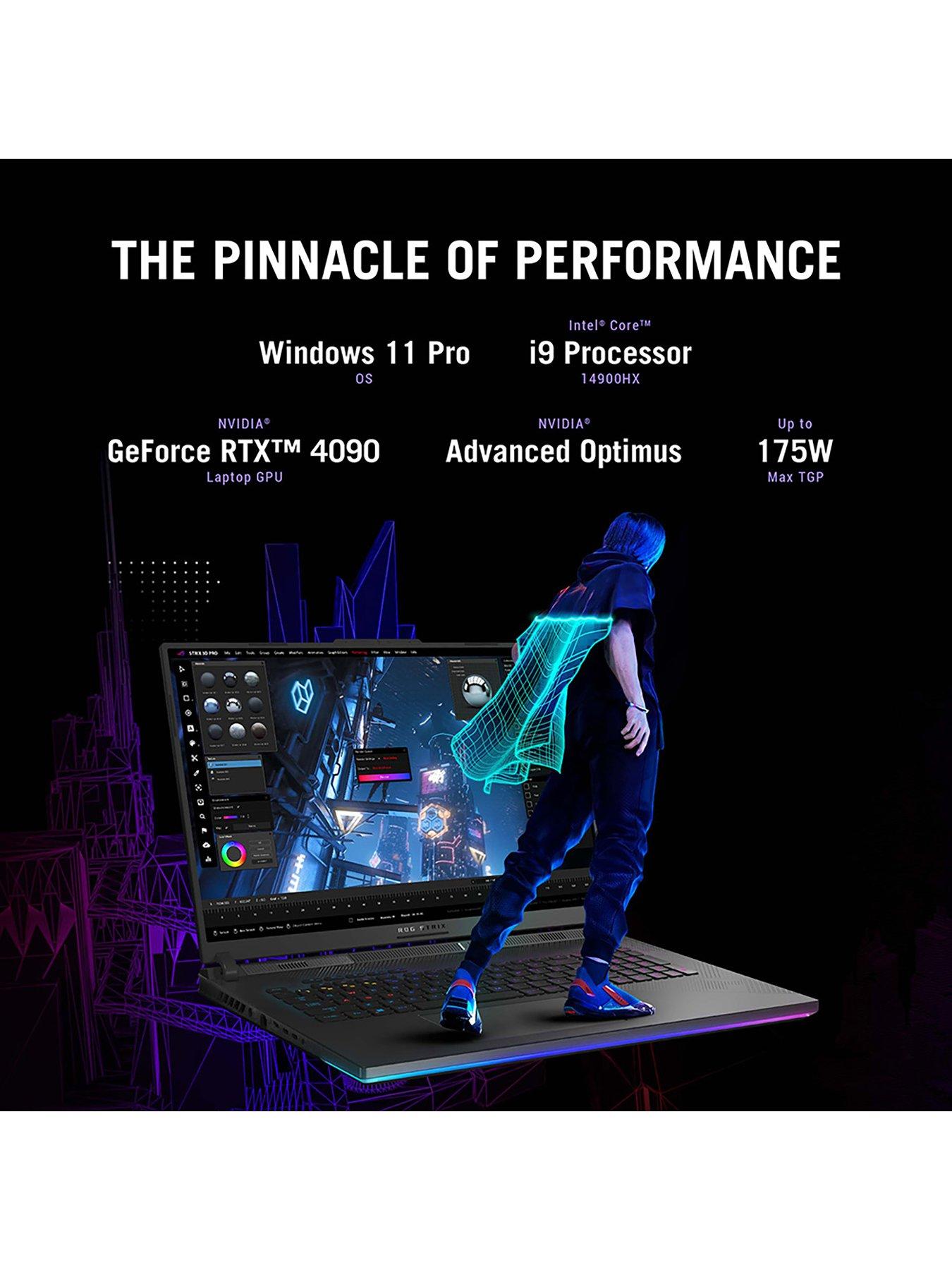 Image 4 of 7 of Asus Strix SCAR 16 G834JYR-R6019W Gaming Laptop - 18in 2.5K 240Hz, RTX 4090, Intel Core i9, 32GB RAM, 2TB SSD