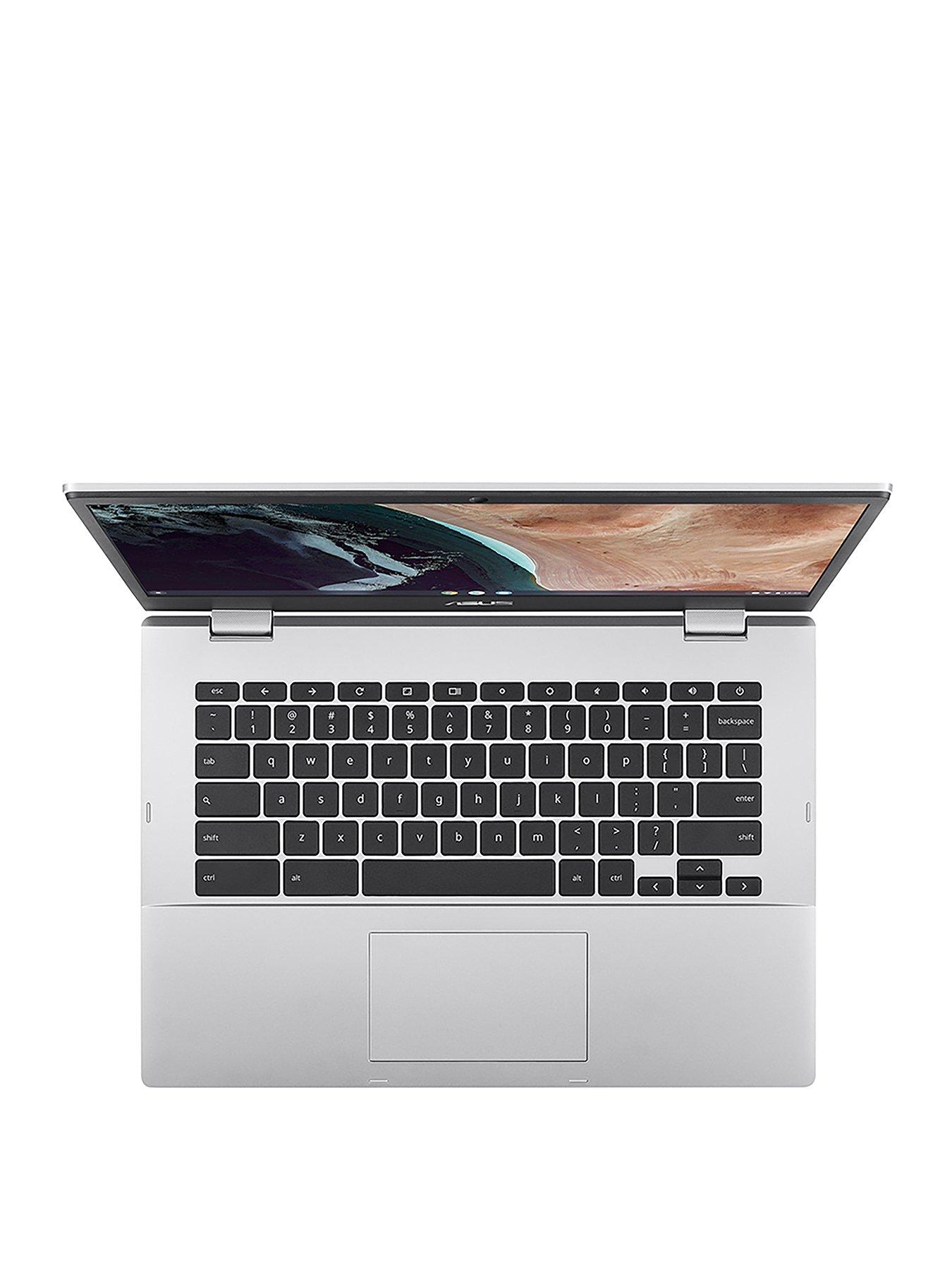 asus-chromebook-cx1400cka-nk0380-intel-celeron-4gb-ram-64gb-fast-ssd-storage-14in-silver-laptopstillFront