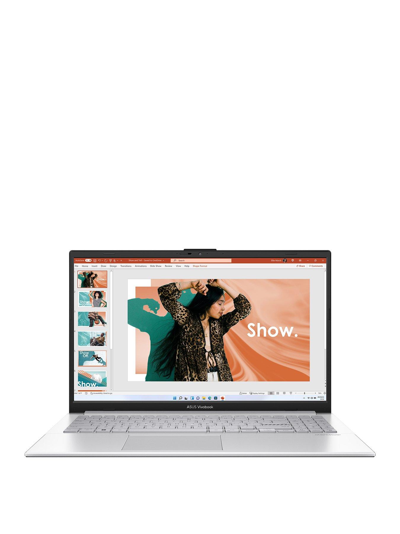 undefined Vivobook Go E1504FA-NJ158W, AMD Ryzen 5, 8GB RAM 512GB fast SSD storage, 15.6in Silver Laptop