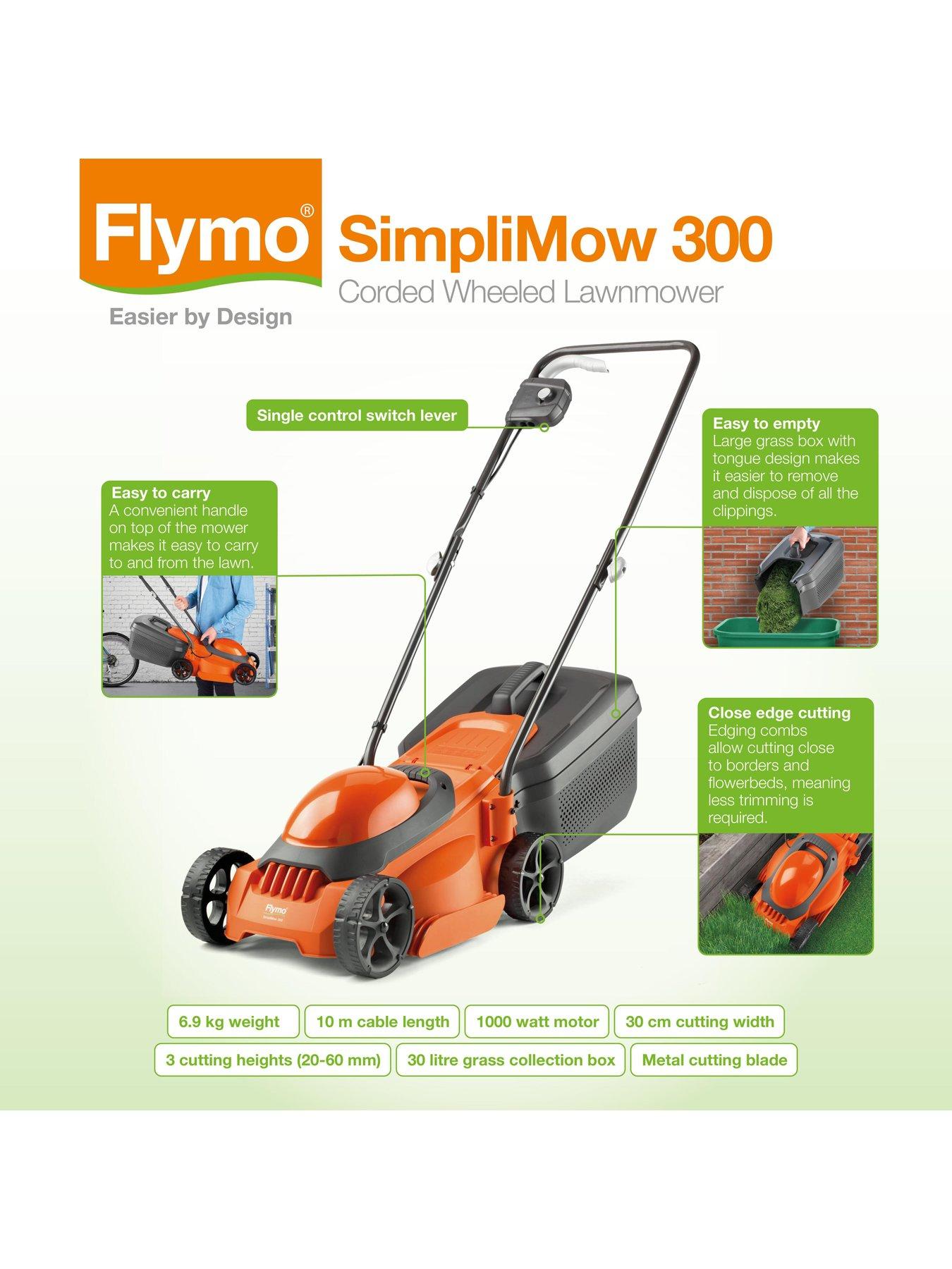 flymo-flymo-simplimow-300-electric-rotary-lawnmower-mini-trim-grass-trimmer-twin-packstillFront