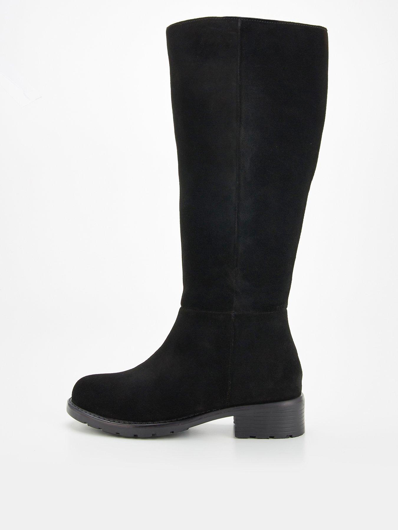 v-by-very-real-suede-flat-knee-boot-black