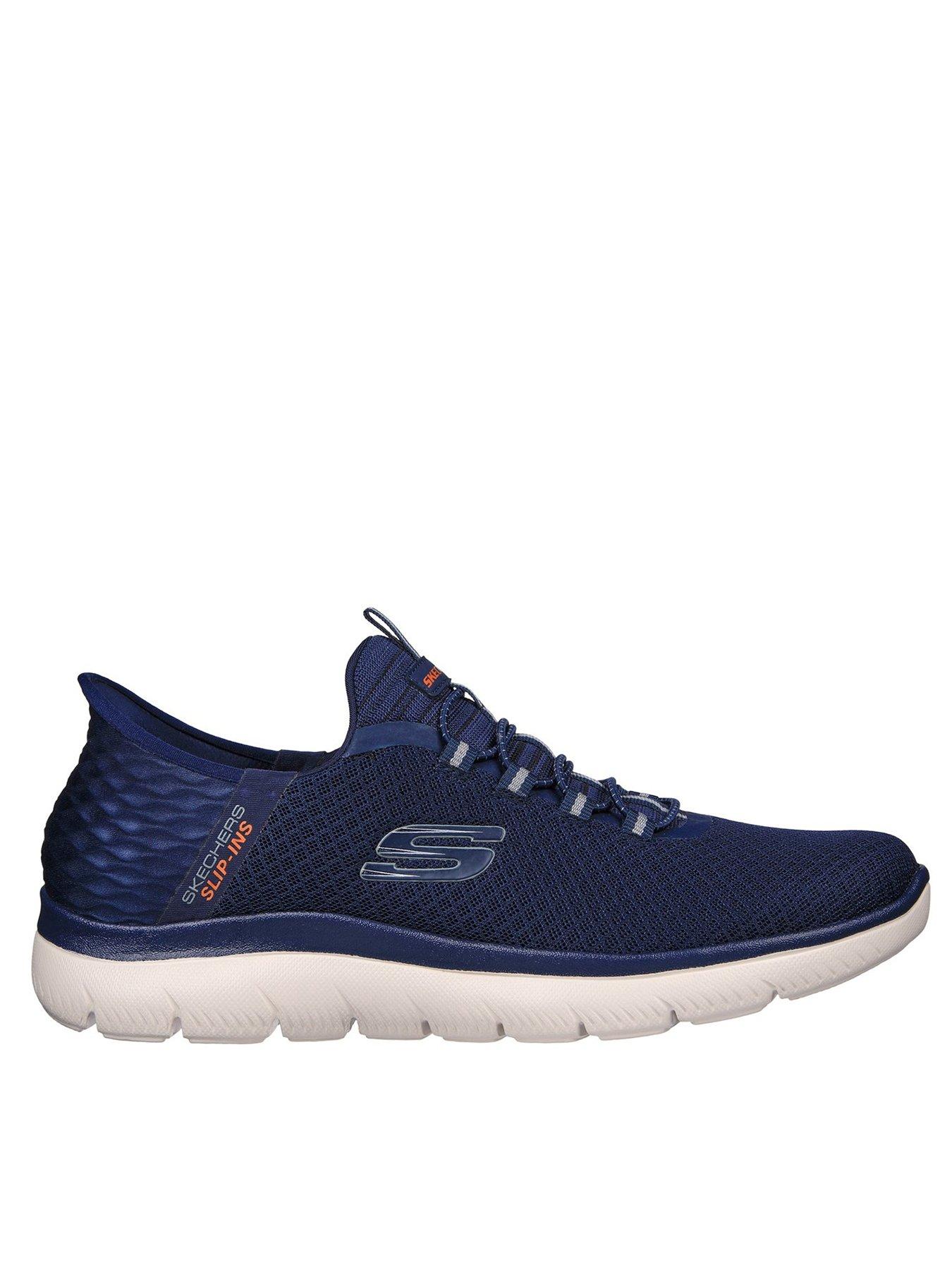 Skechers memory foam mens trainers hot sale