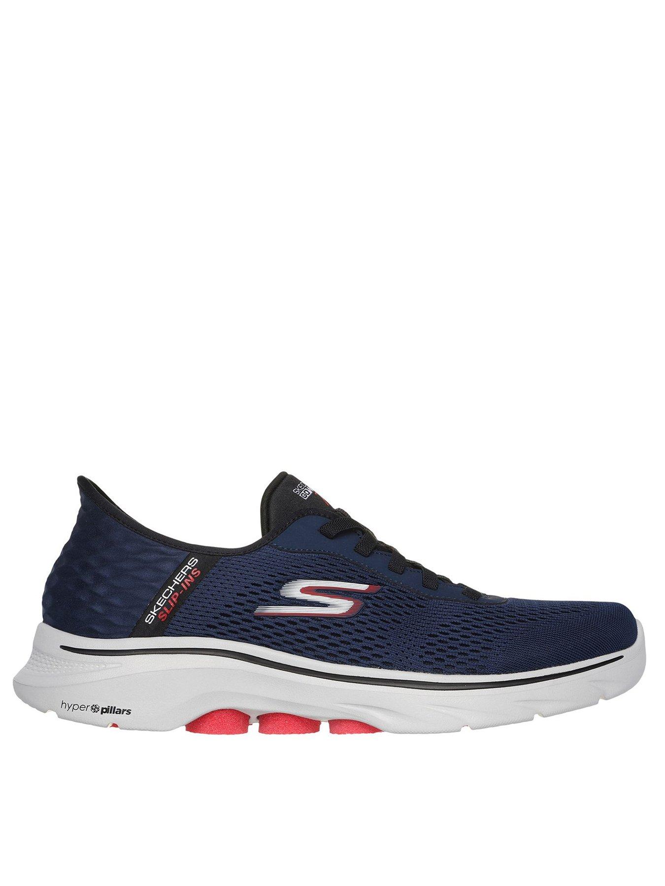 Navy skechers cheap