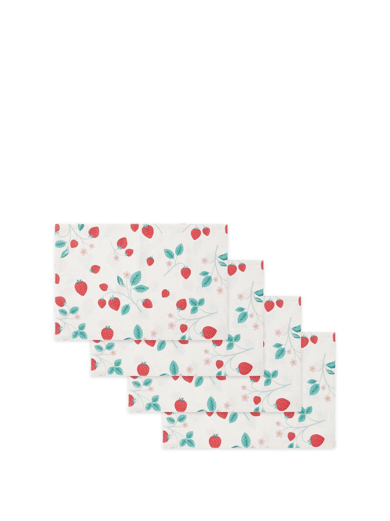 catherine-lansfield-strawberry-garden-set-of-2-placematsstillFront