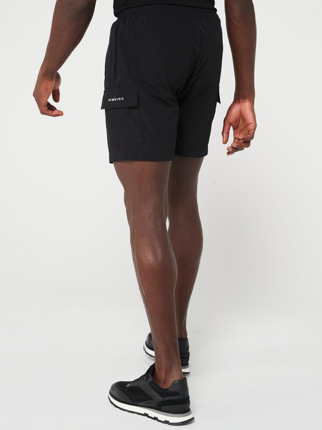 gym-king-mens-utility-woven-short-blackstillFront