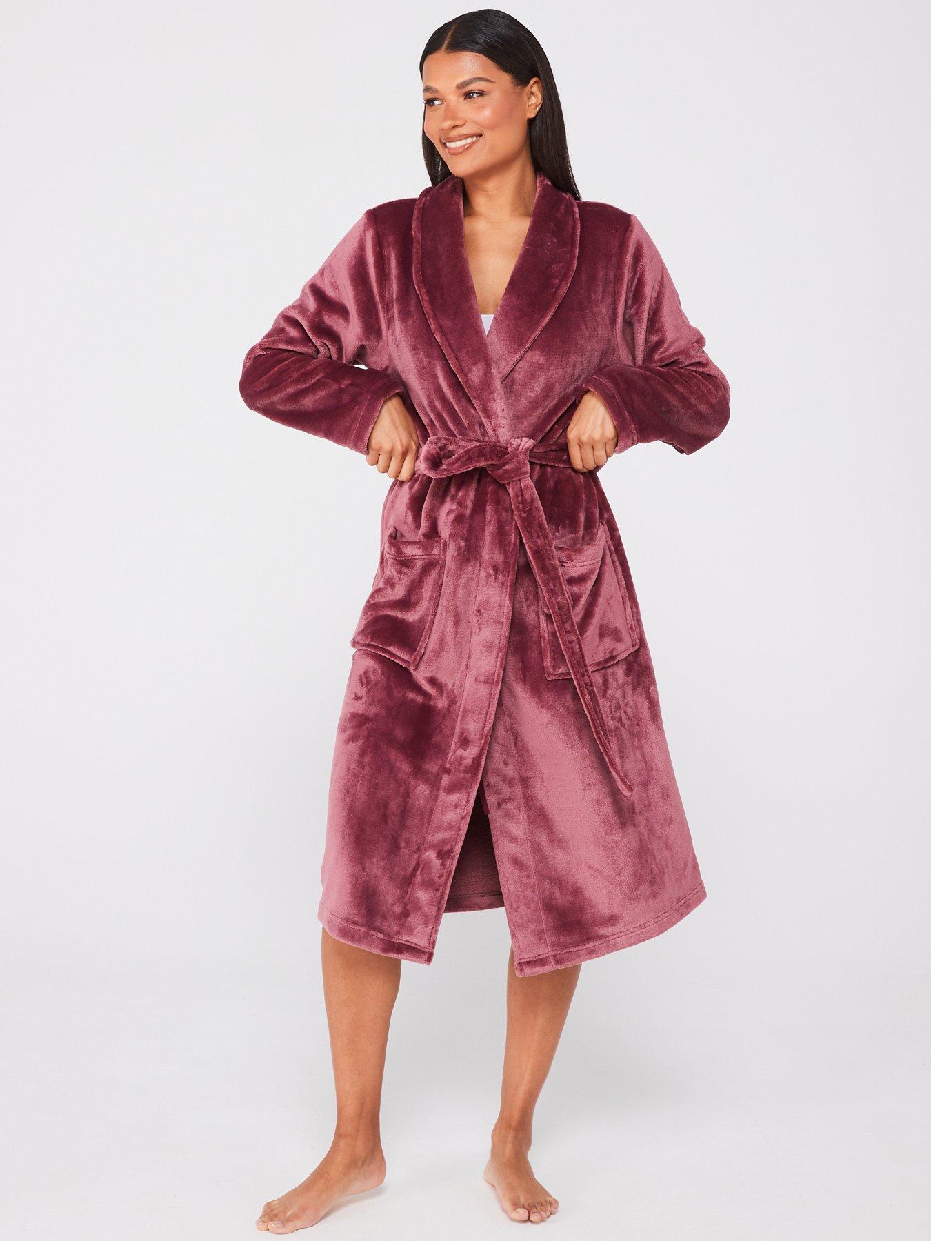 everyday-supersoft-dressing-gown-dark-pink