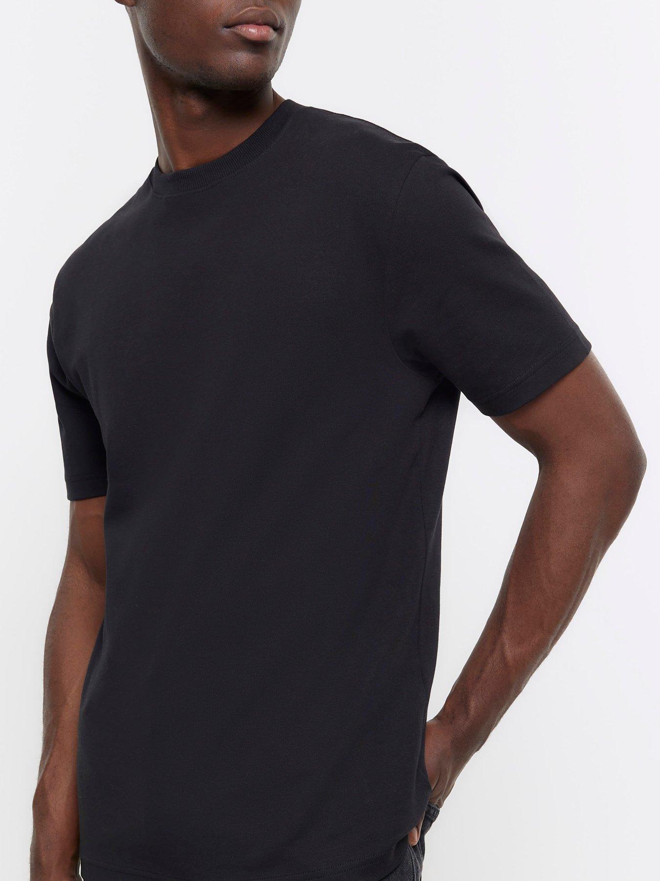 river-island-short-sleeve-ri-studio-slim-t-shirt-blackoutfit