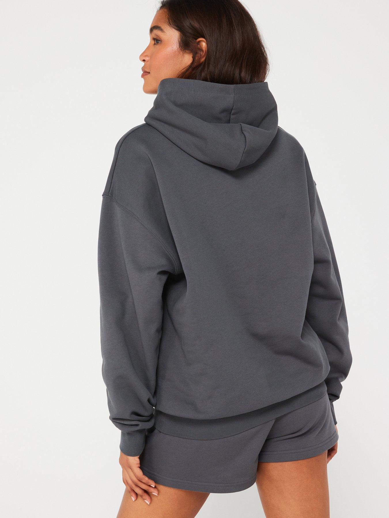 gym-king-womens-shadow-oversized-hood-charcoalstillFront