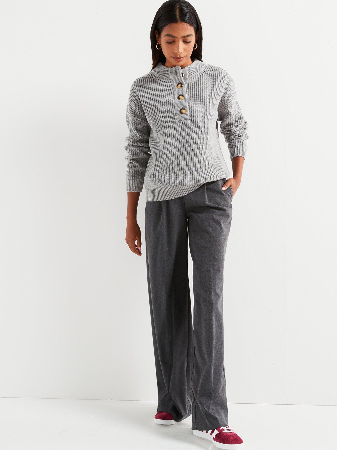 v-by-very-button-front-ribbed-jumper-greyback