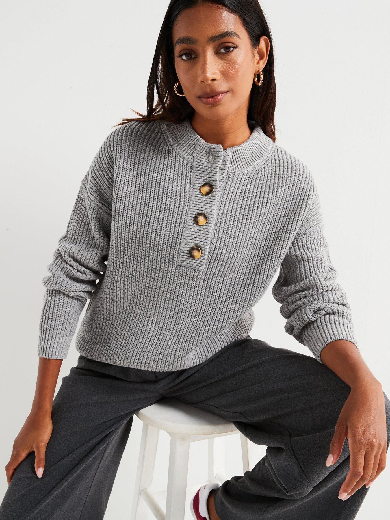 v-by-very-button-front-ribbed-jumper-greyoutfit