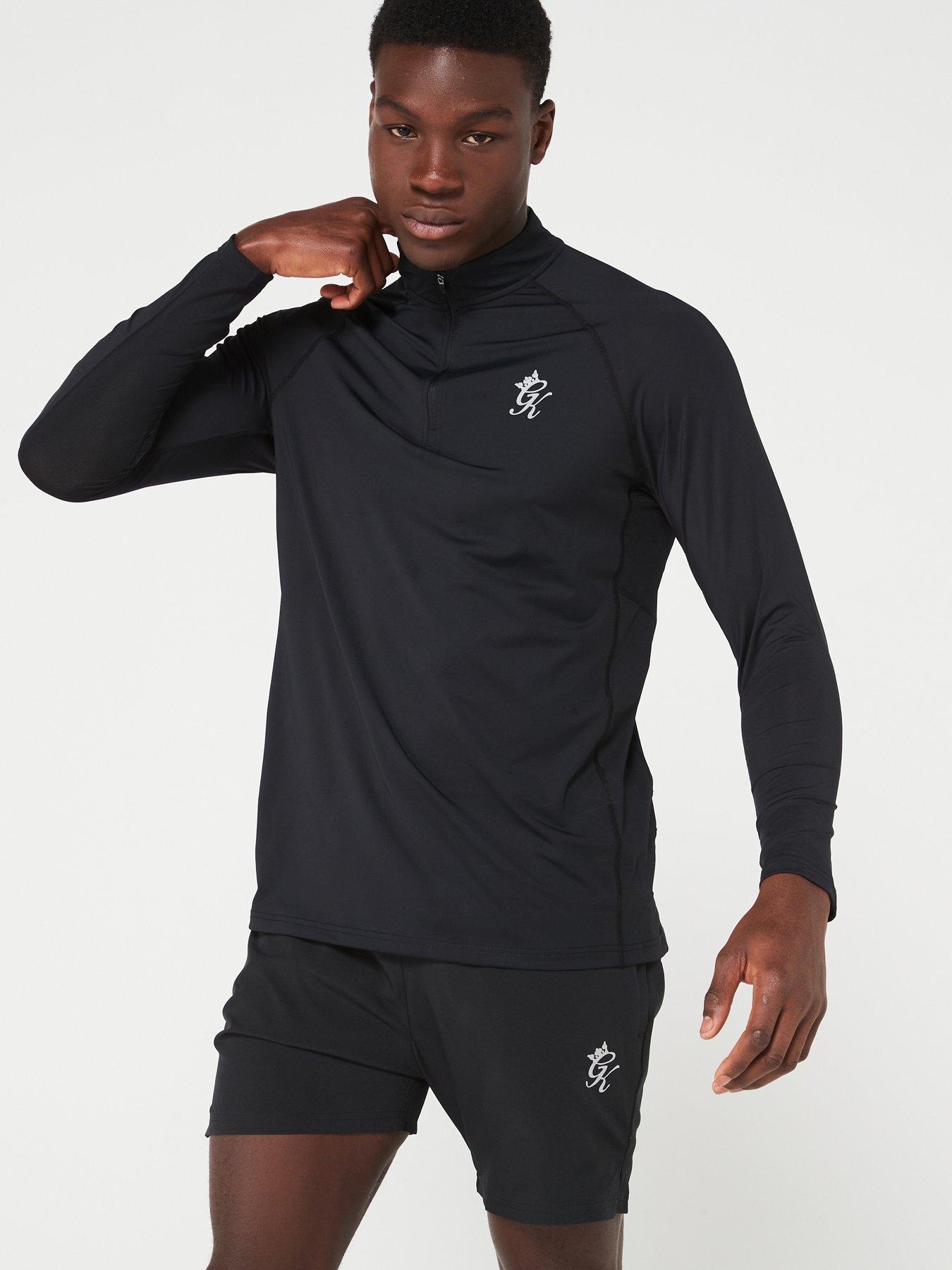 undefined Mens Energy 1/4 Zip Funnel - Black