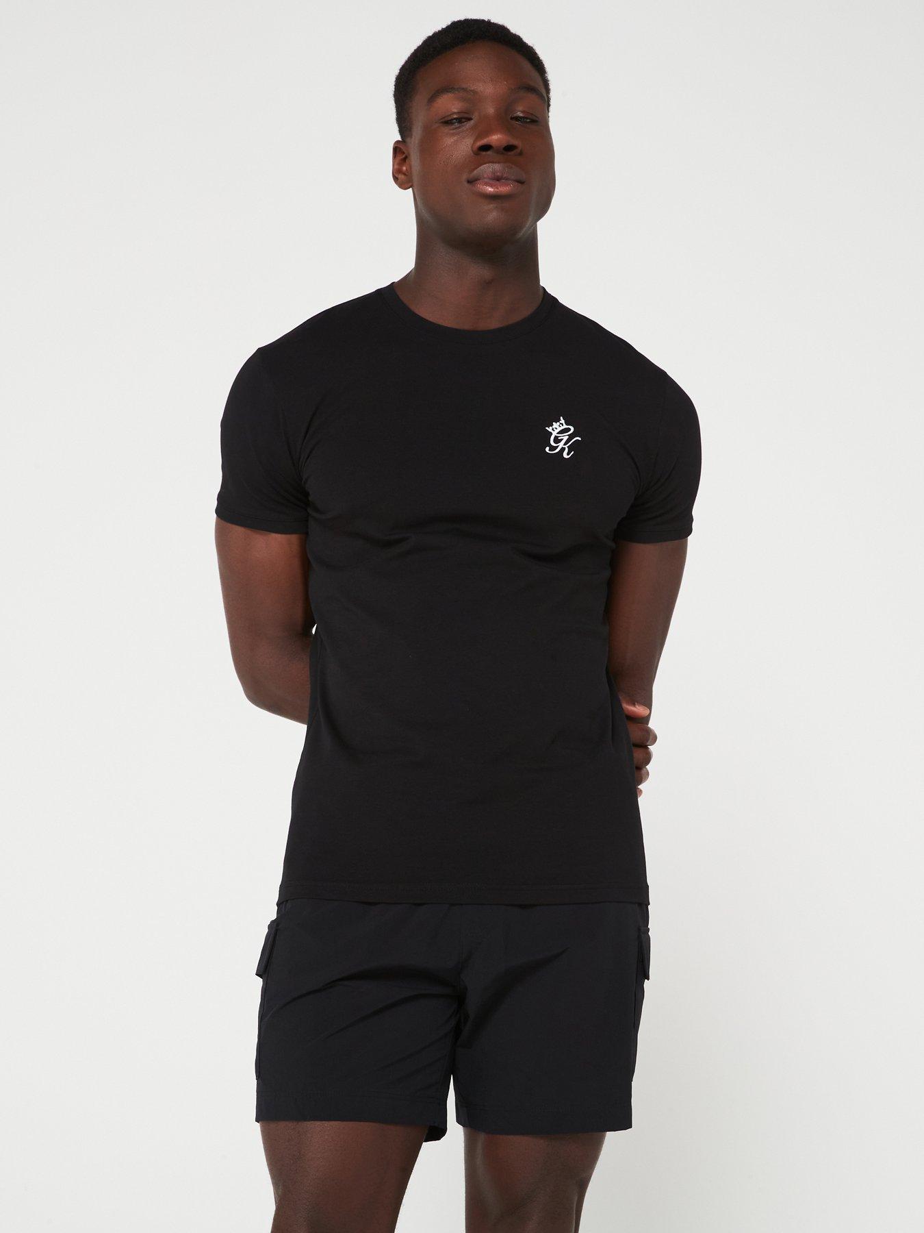 gym-king-mens-fundamental-t-shirt-blackfront