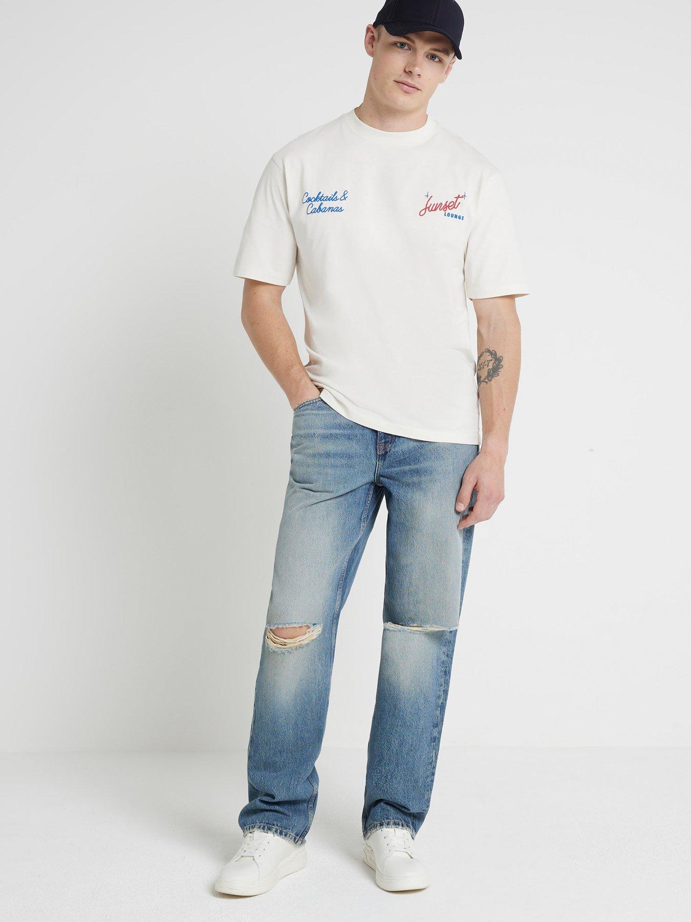 river-island-short-sleeve-regular-fit-sunset-lounge-t-shirt-creamback