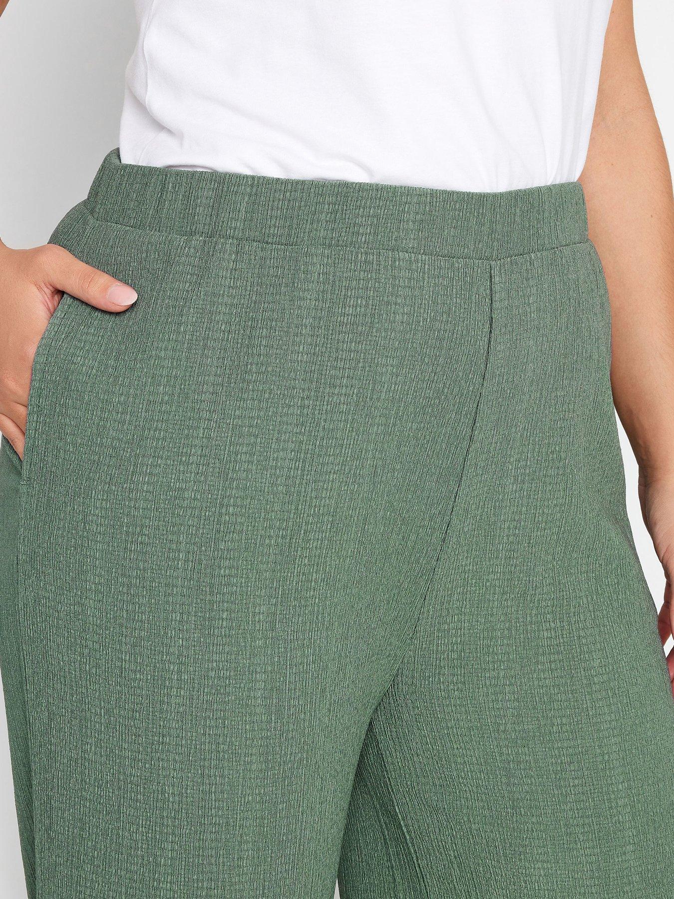 yours-curve-textured-pull-on-trousers-khakioutfit