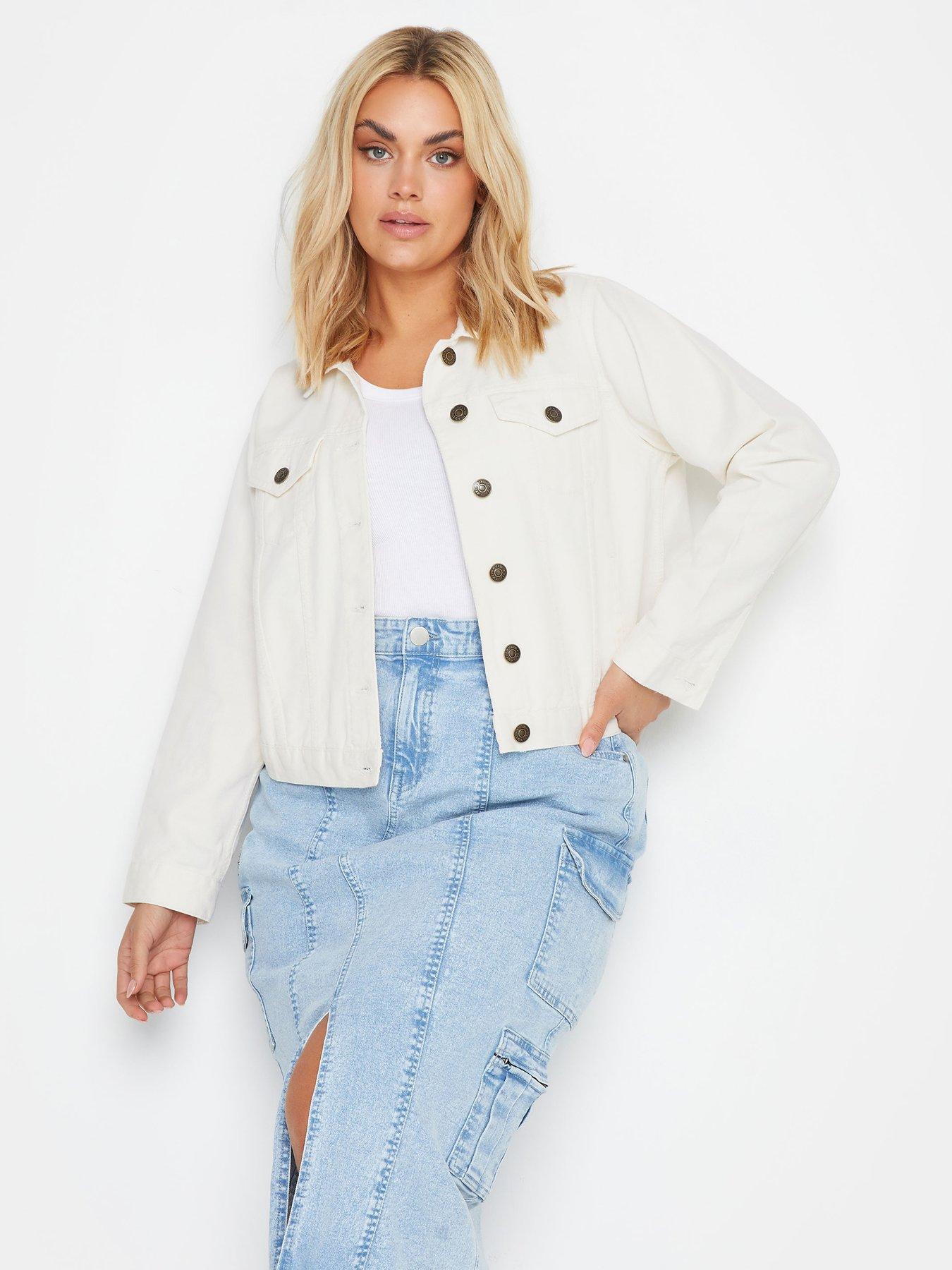 yours-curve-classic-denim-jacket-ivory