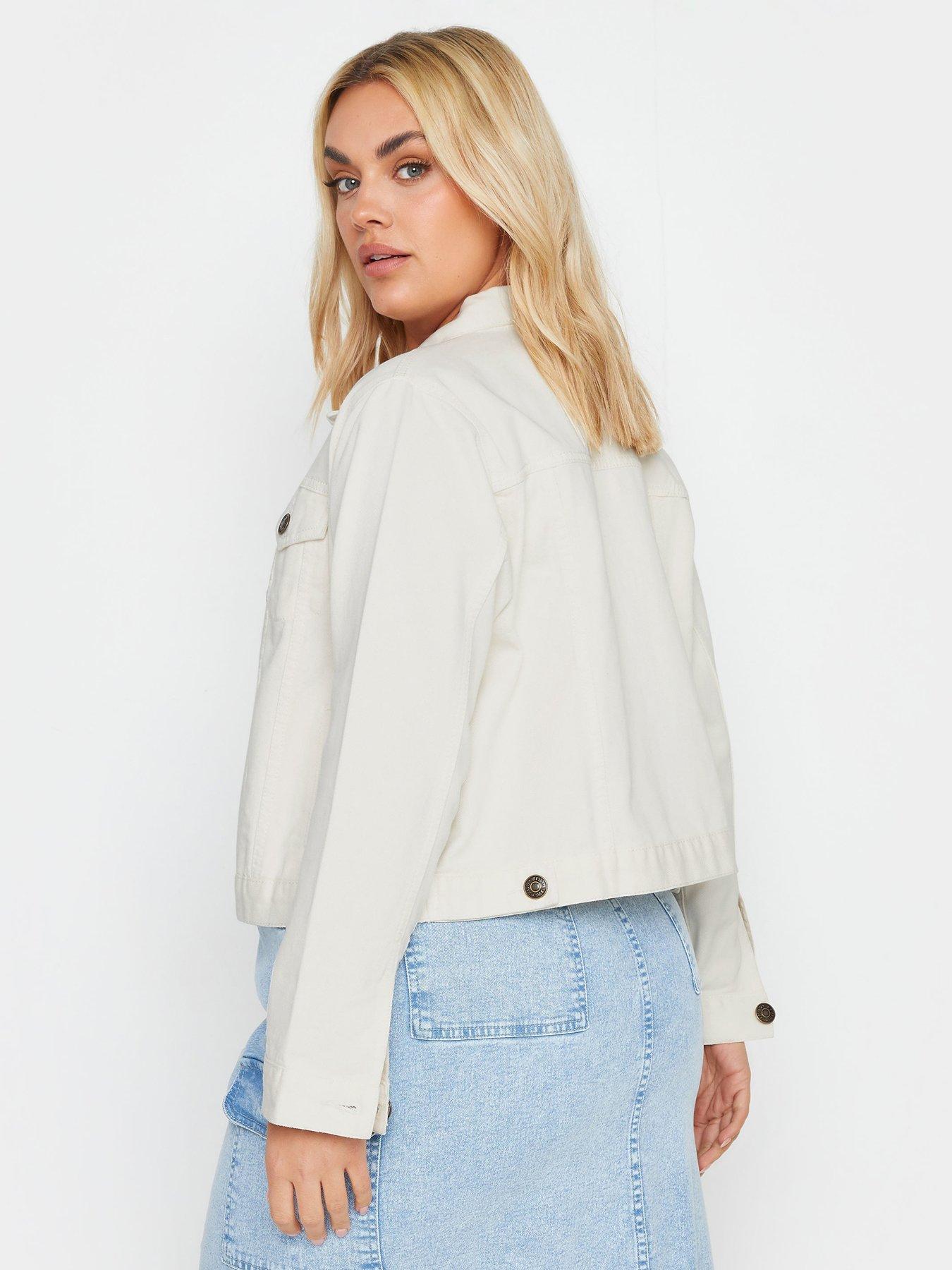 yours-curve-classic-denim-jacket-ivorystillFront