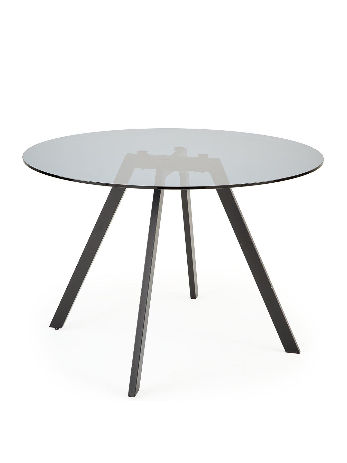 very-home-marlow-110nbspcm-round-smoked-glass-topnbspdining-tablestillFront