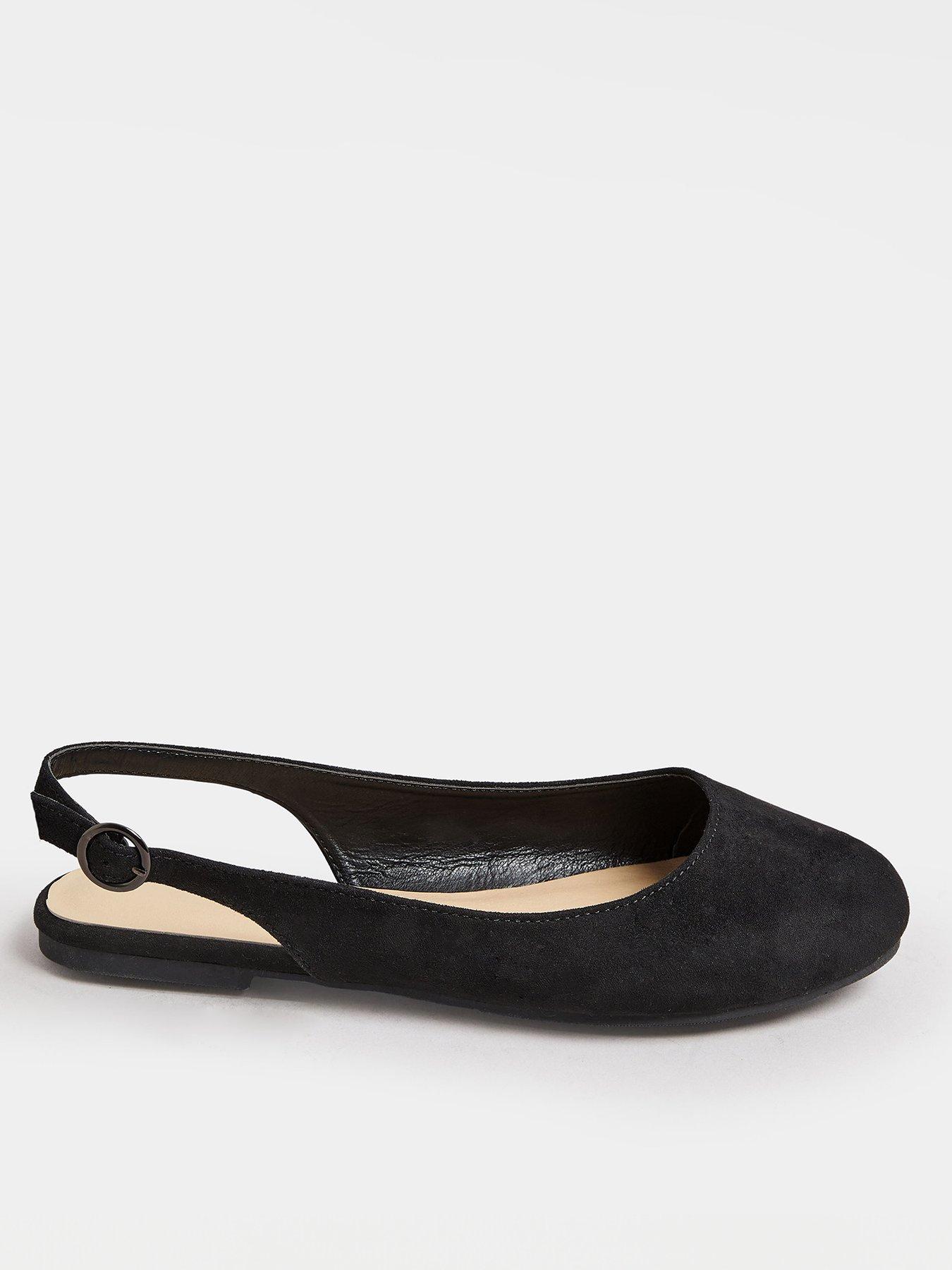 Image of Yours Extra Wide Fit Slingback Shoe Black
