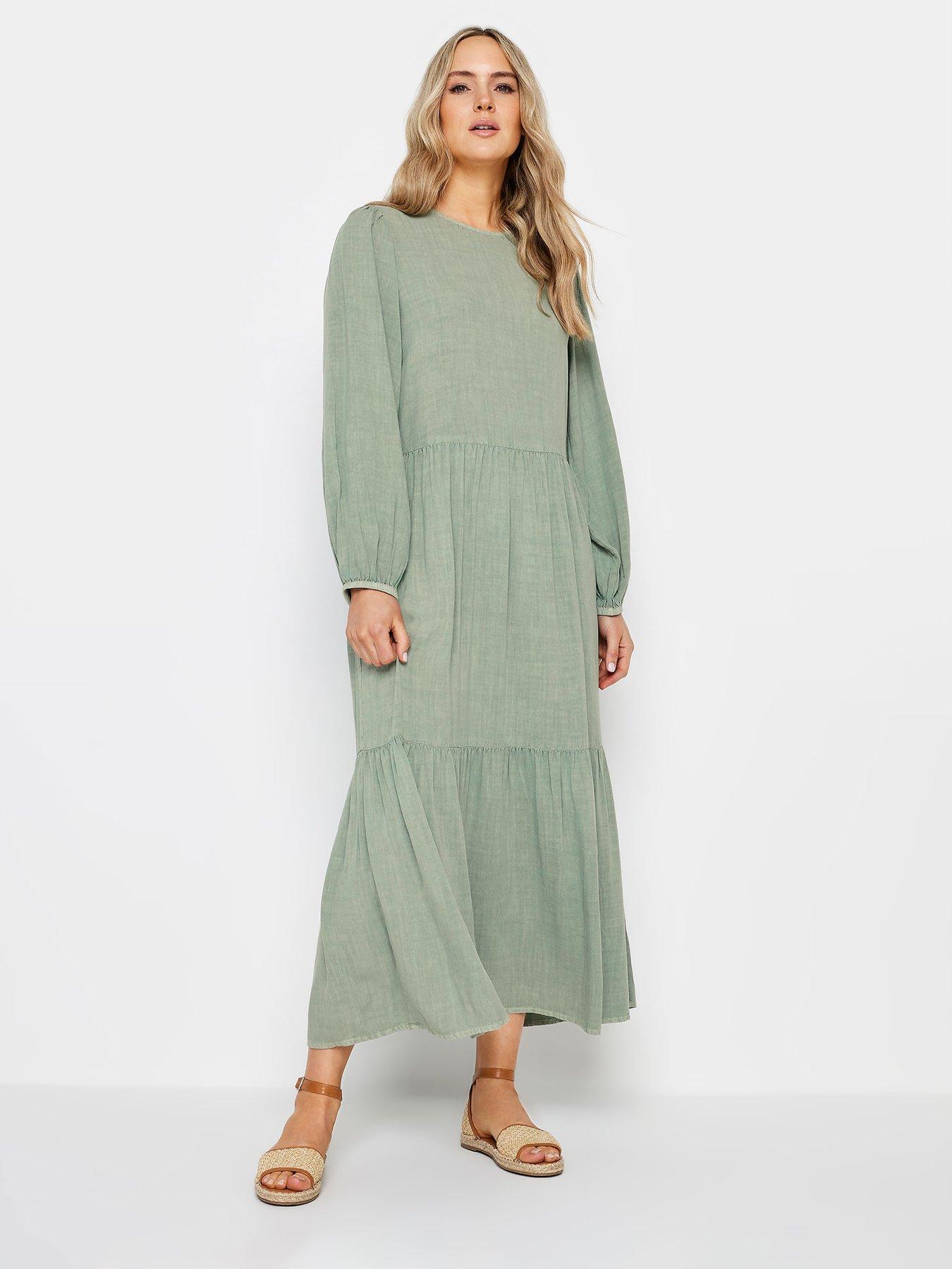 long-tall-sally-tall-sage-acid-wash-smock-tiered-dressback