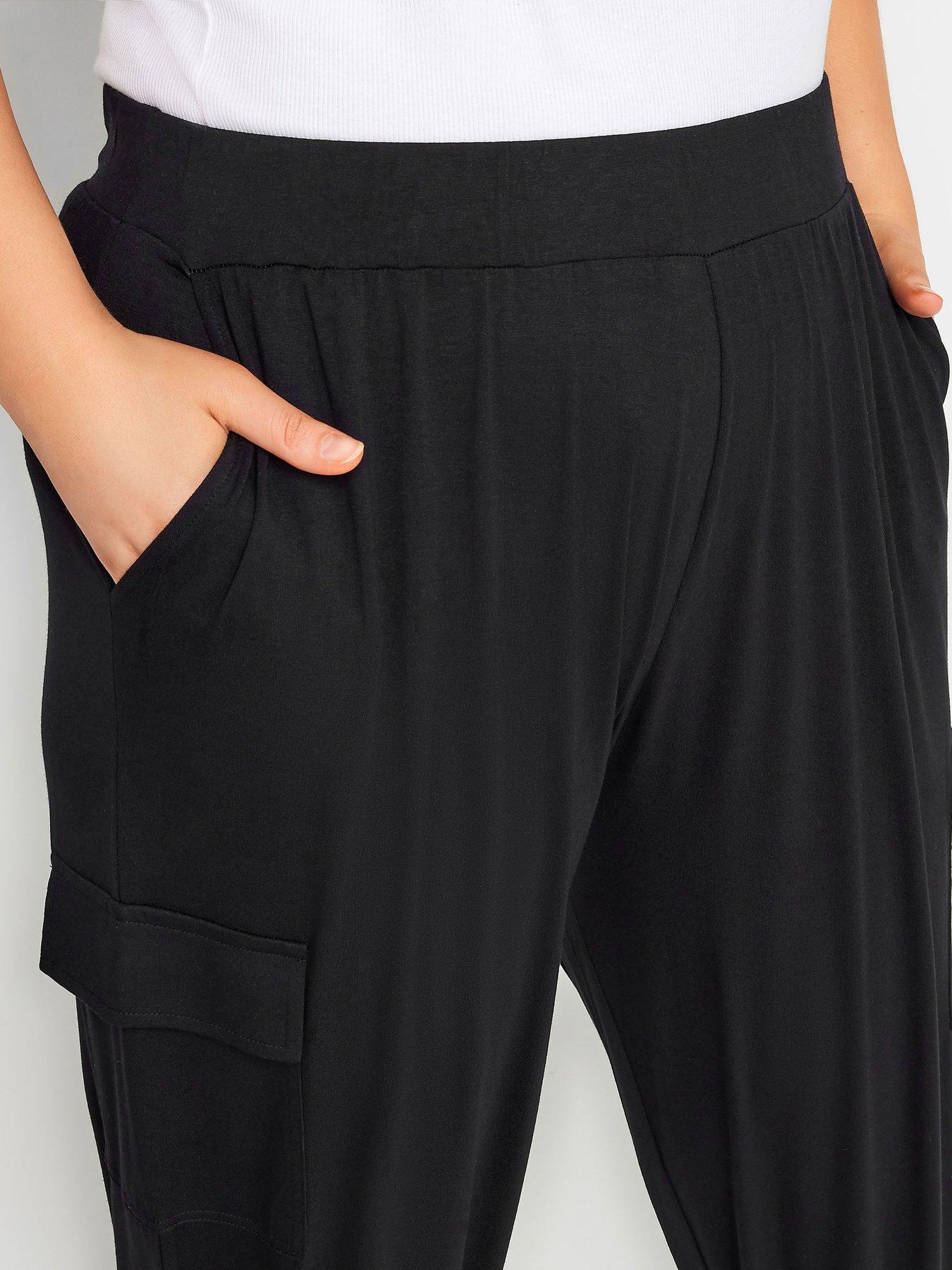 yours-curve-jersey-crop-harem-cargos-blackoutfit