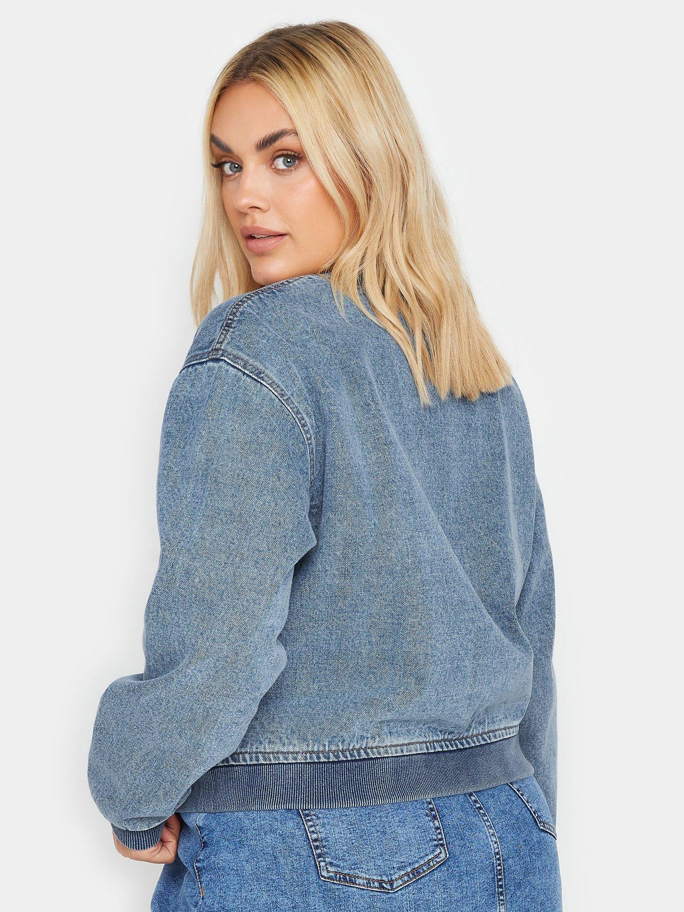 yours-curve-denim-bomber-jacketstillFront