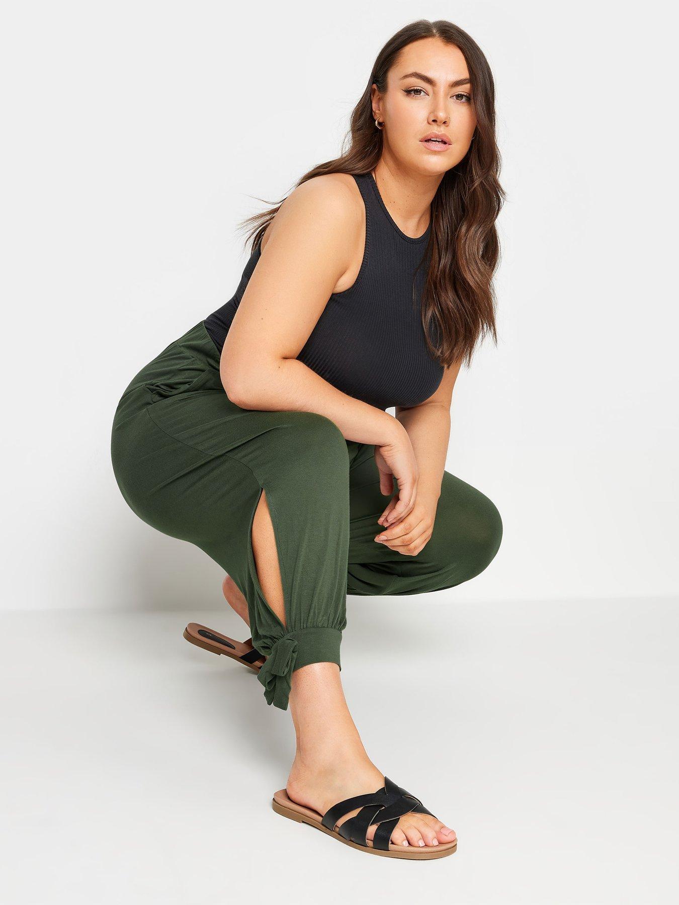 yours-curve-tie-hem-harem-crop-trousers-khakioutfit