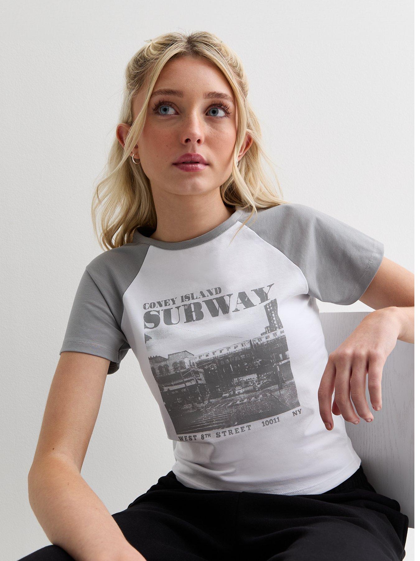 new-look-915-girls-grey-coney-island-logo-raglan-t-shirt