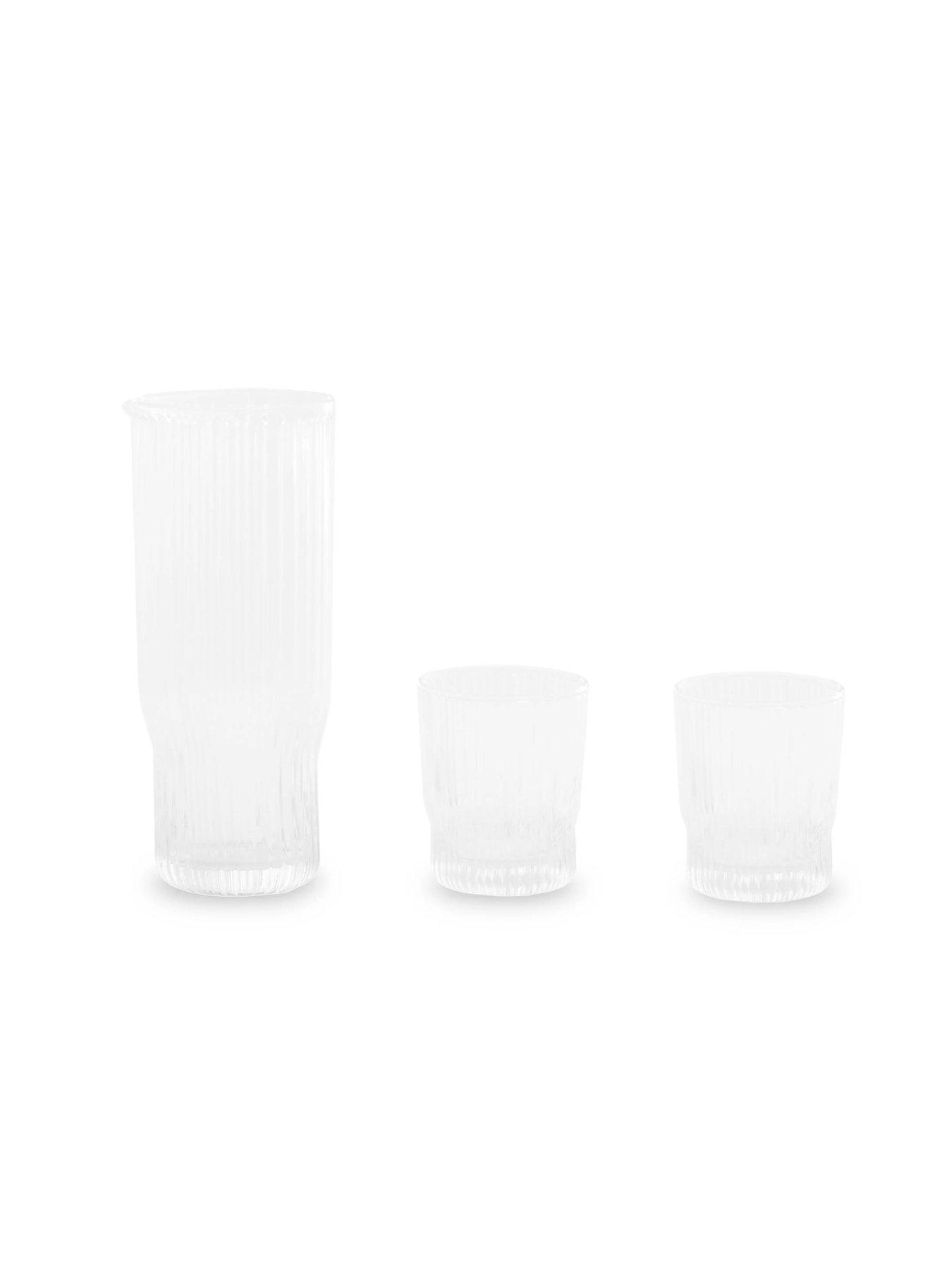 premier-housewares-juno-ribbed-glasses-amp-jug-setstillFront