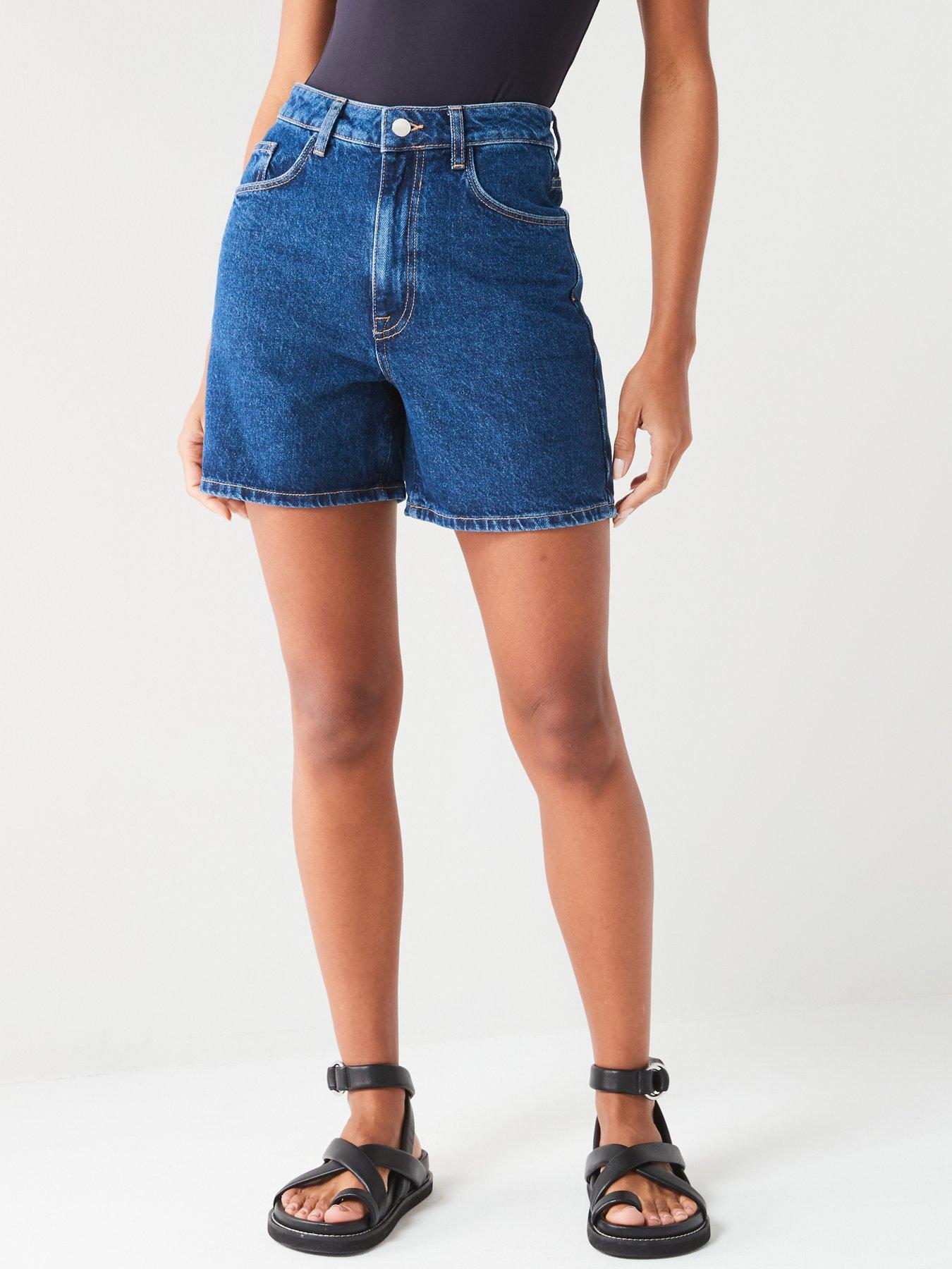 Image 1 of 6 of V by Very Denim Bermuda Shorts - Dark Wash