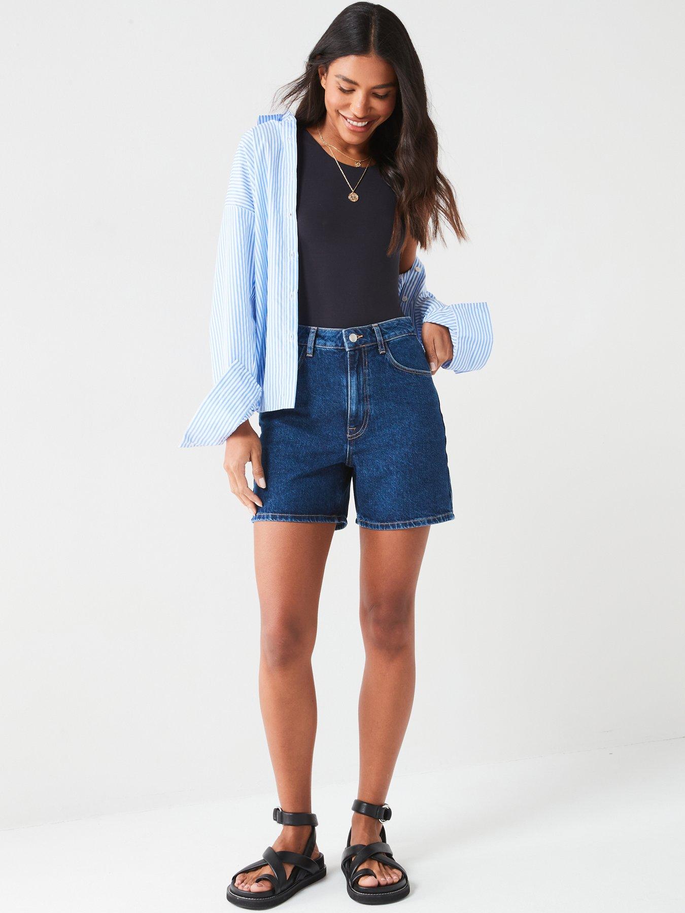 Image 3 of 6 of V by Very Denim Bermuda Shorts - Dark Wash