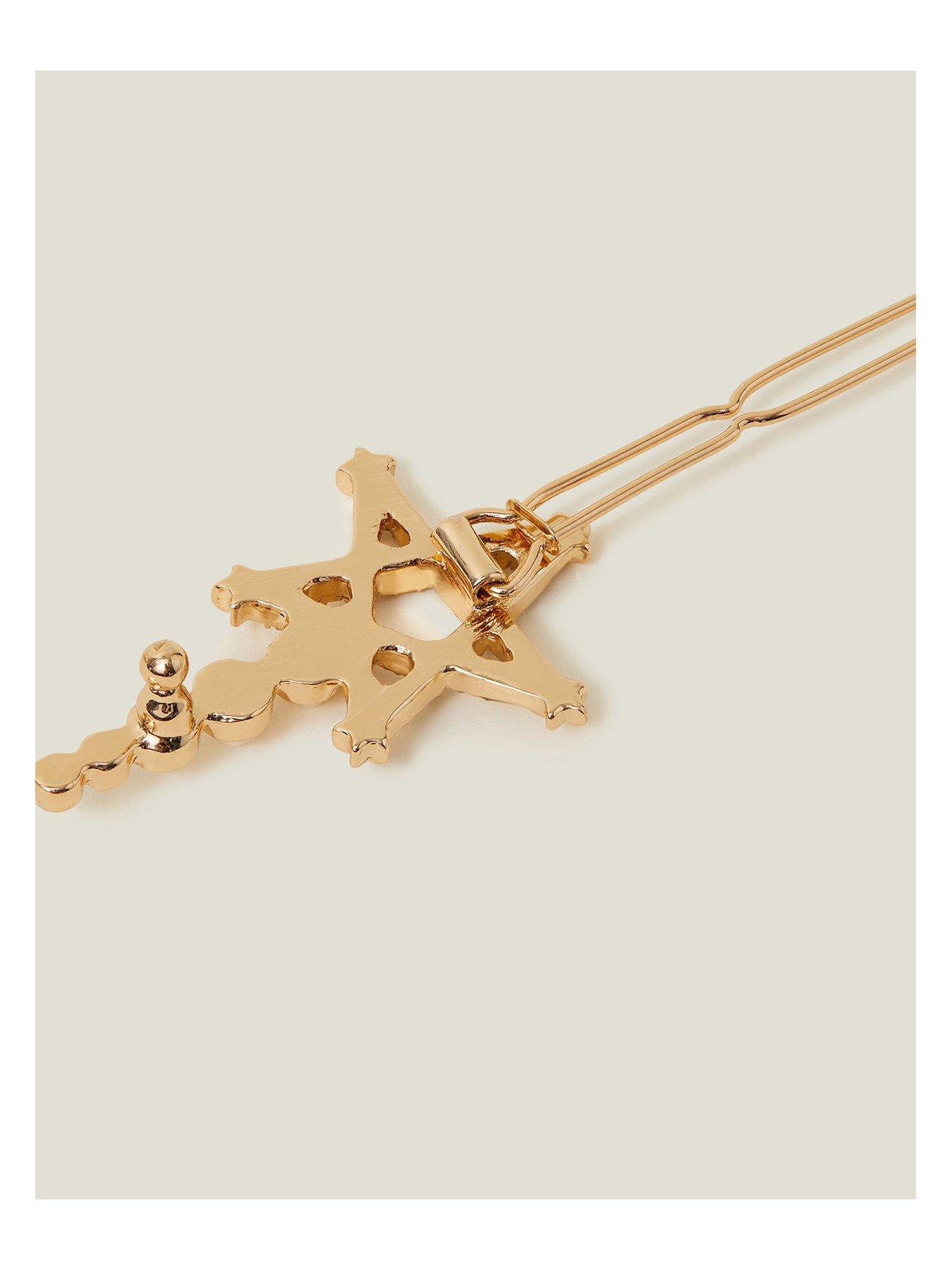 Image 3 of 3 of Accessorize Pearl Star Hair Slide