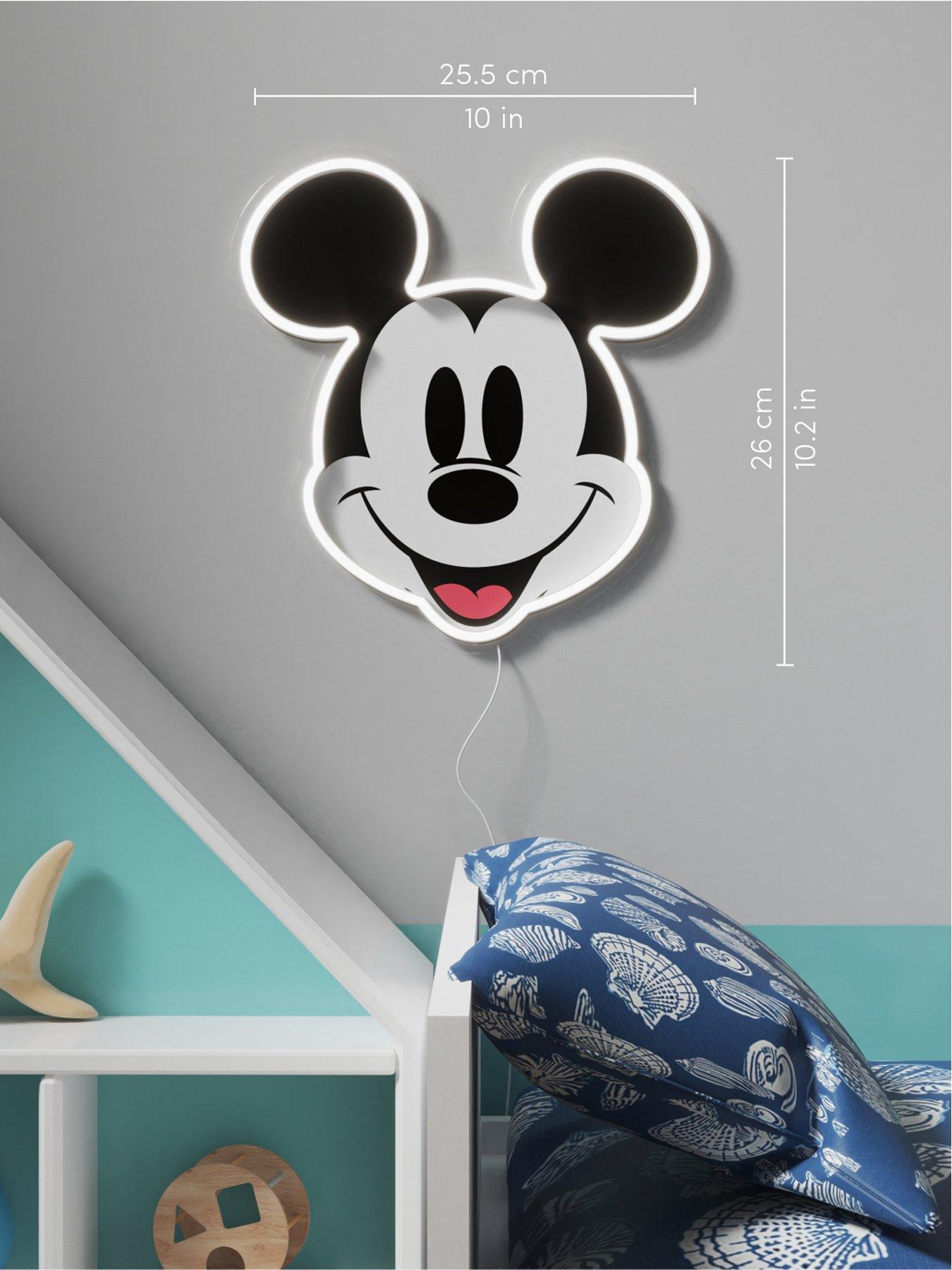 undefined Disney Mickey Printed Face LED Neon Wall Art