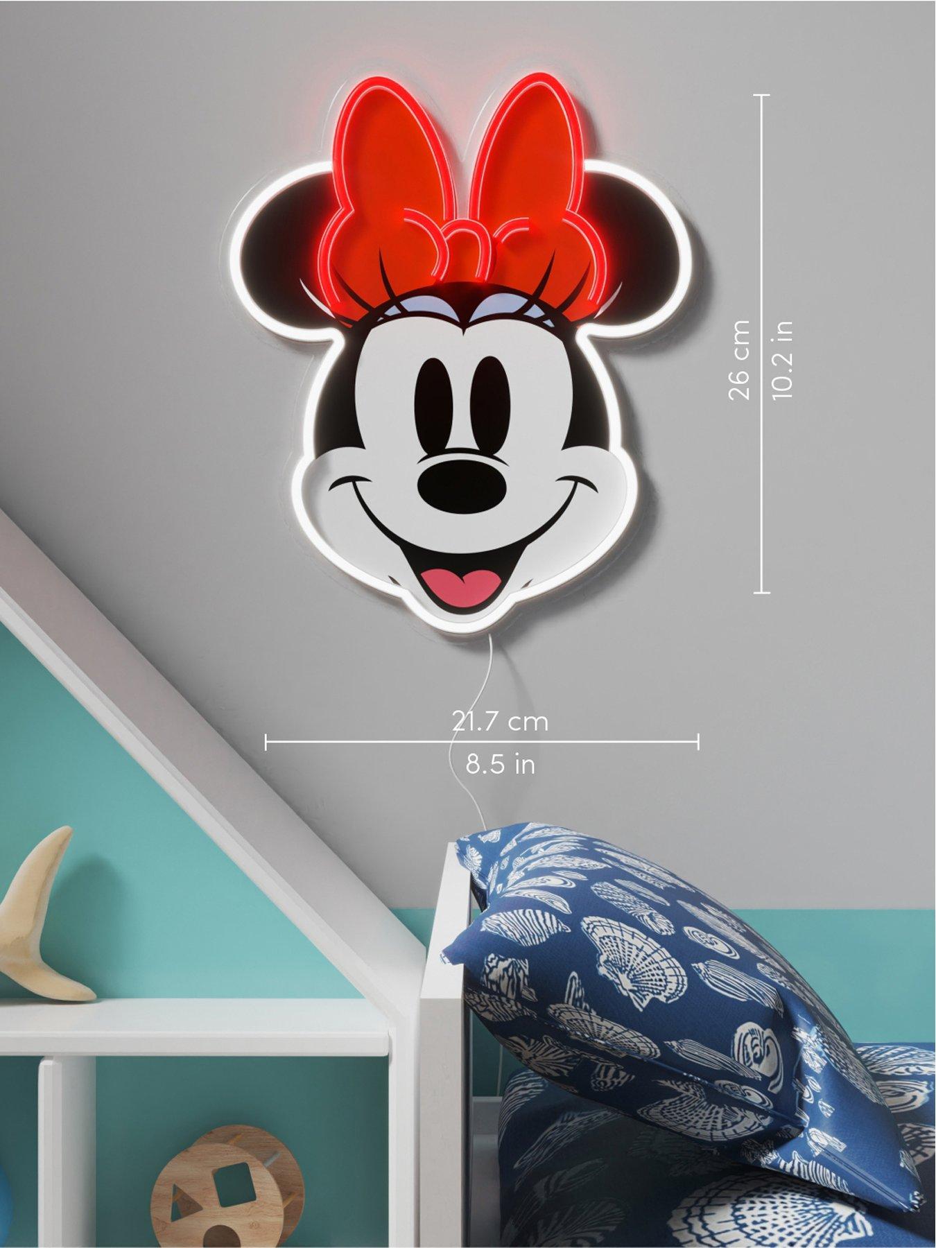 undefined Disney Minnie Printed Face LED Neon Wall Art