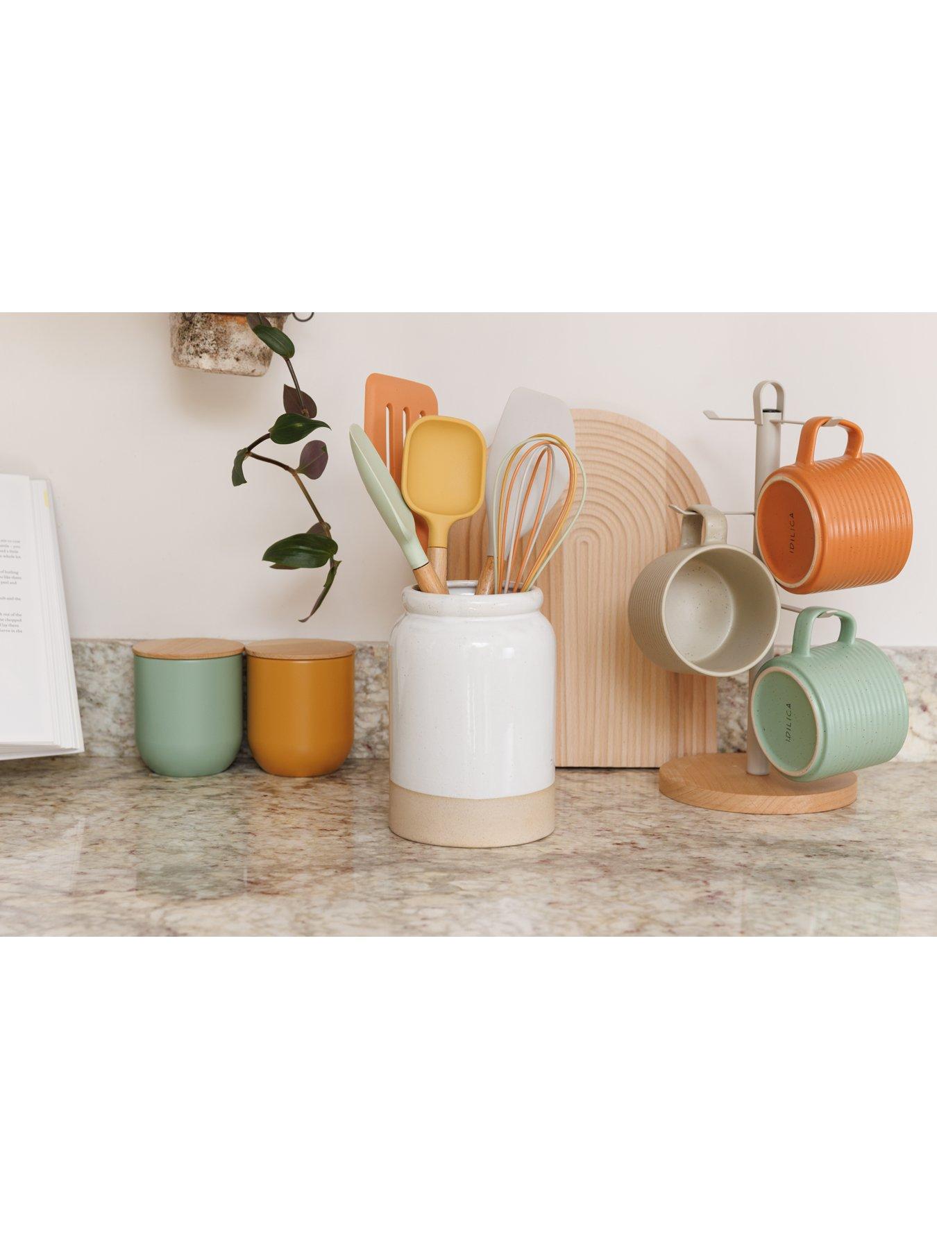 Image 3 of 6 of KitchenCraft Idilica Stoneware Utensil Holder/Planter