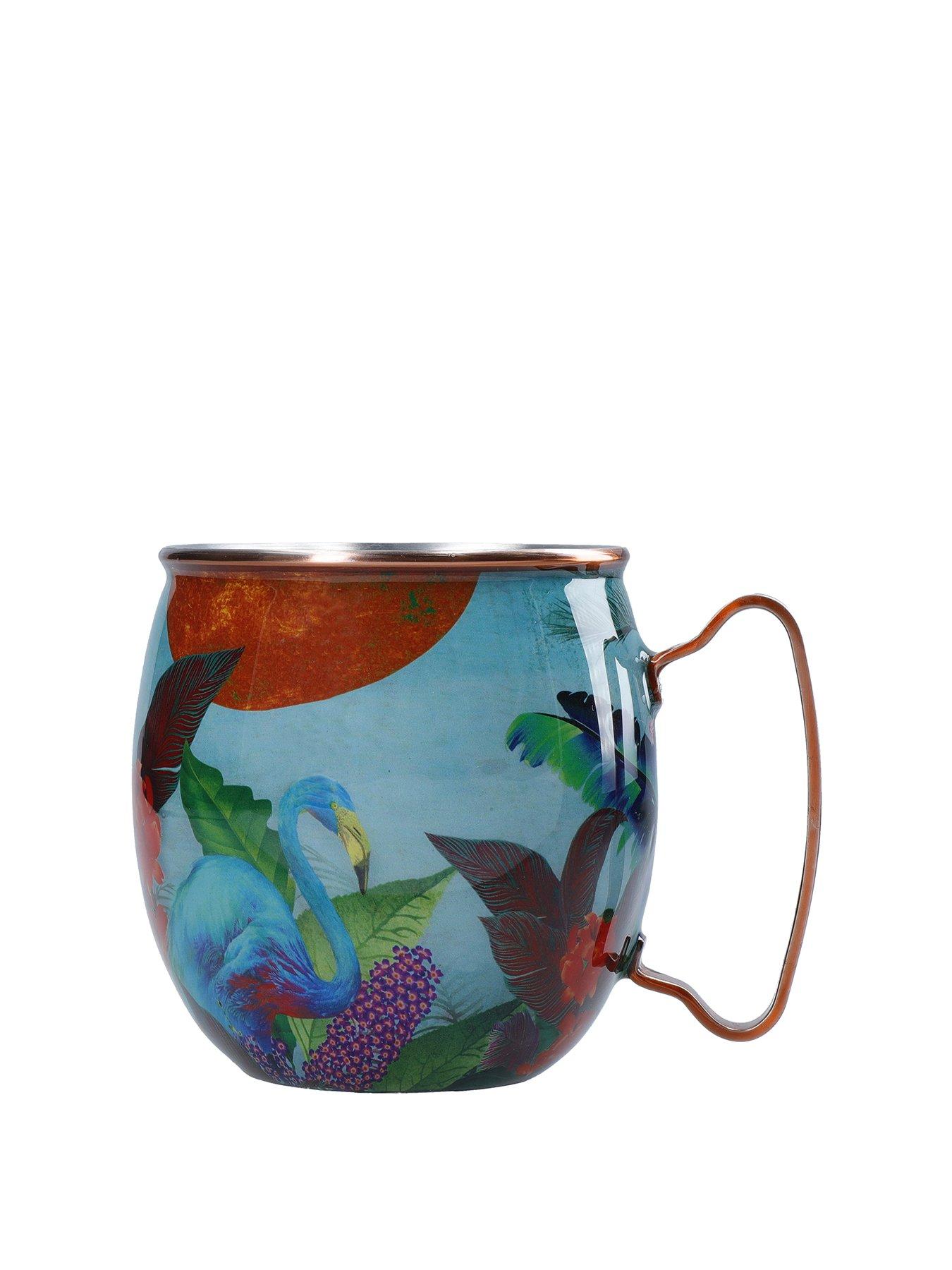 Image 2 of 7 of Mikasa Sarah Arnett Flamingo Moscow Mule Mug