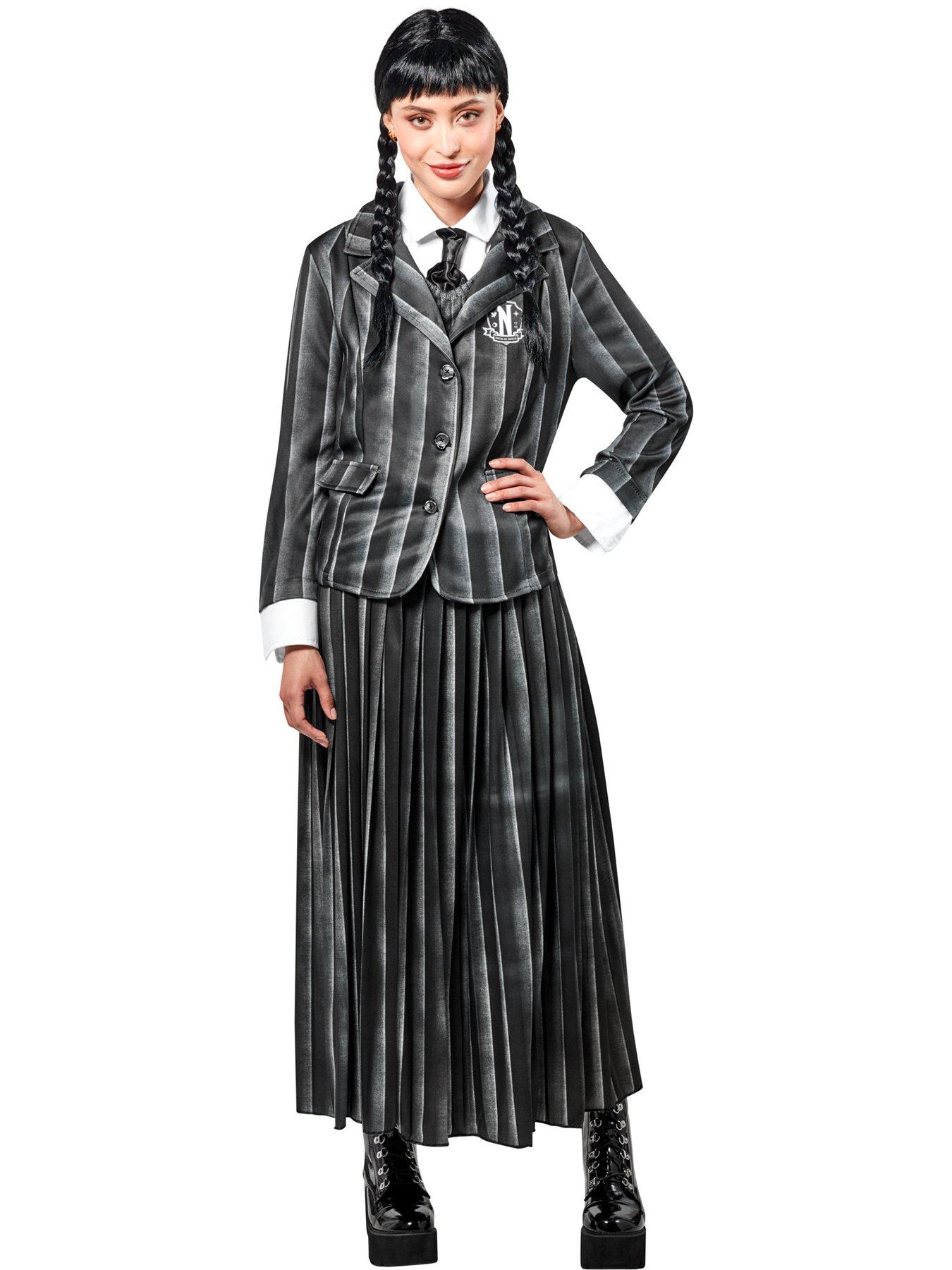 Image 4 of 4 of Wednesday Wednesday Addams School Uniform Adult Costume