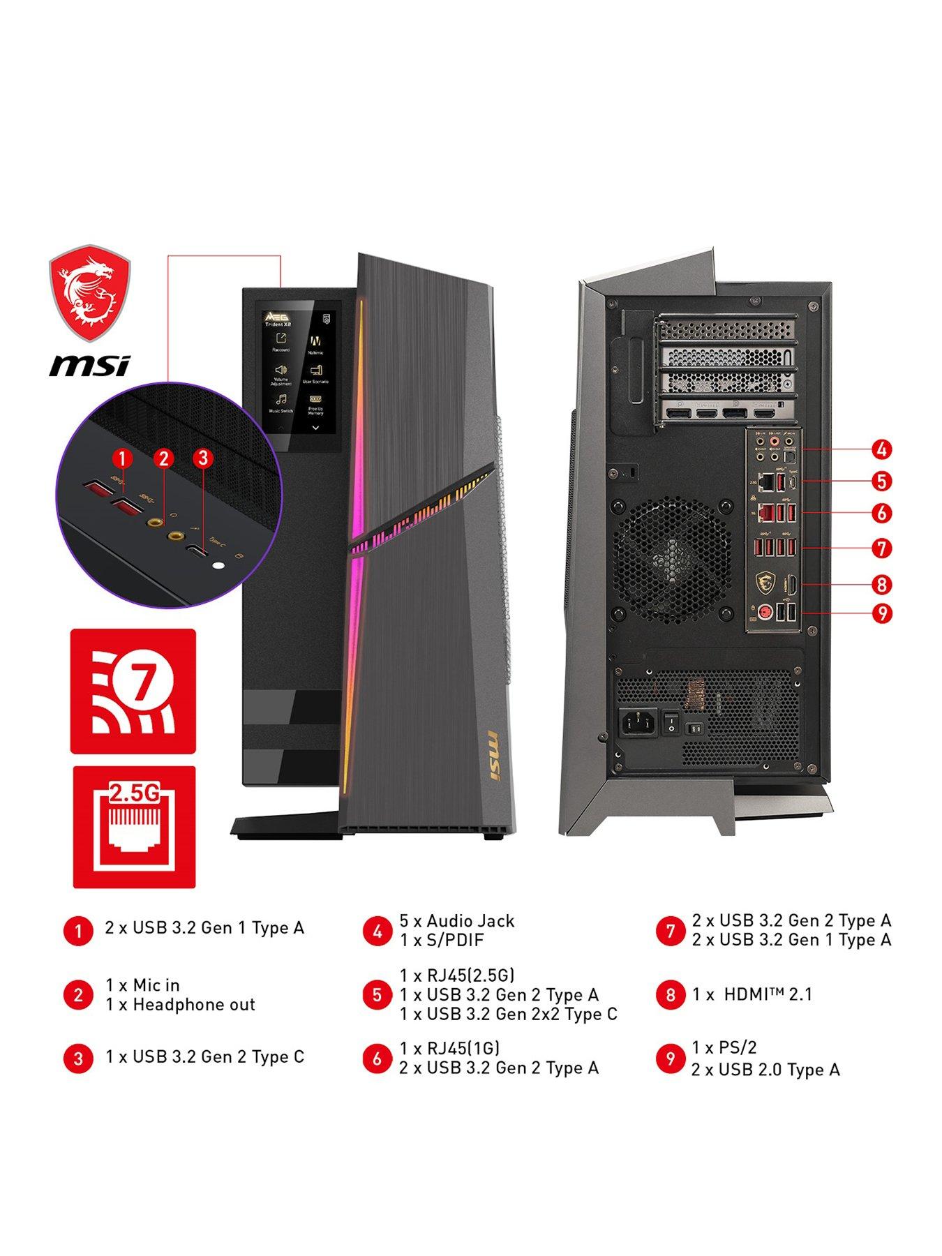 msi-meg-trident-x2-14nui9-269uk-gaming-desktop-corenbspi9-14900kf-rtx-4090-64gb-ram-2tb-hdd-2tb-ssd-liquid-cooled-windowsnbsp11stillFront