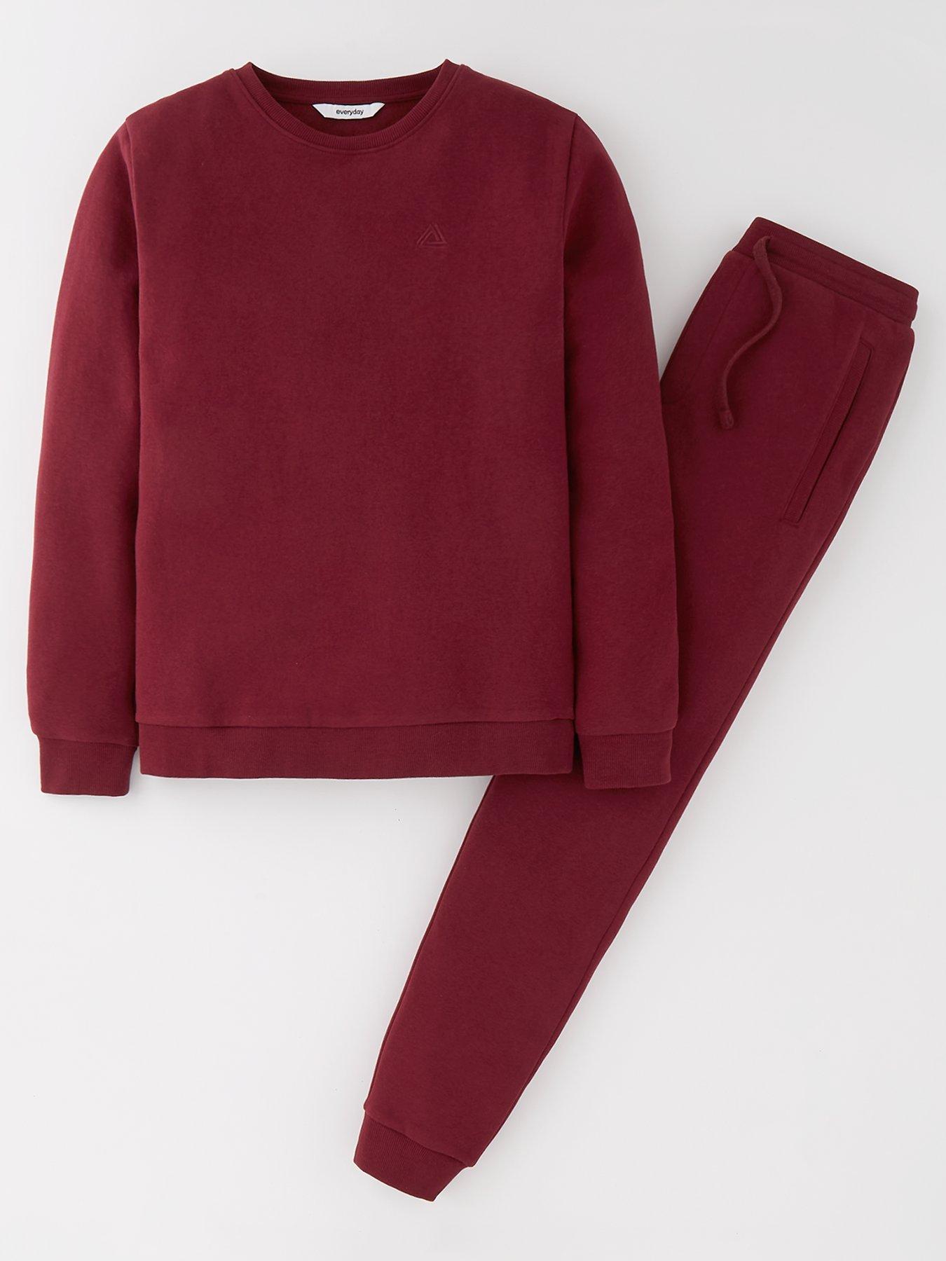 everyday-boys-burgundy-sweat-top-and-jogger-set