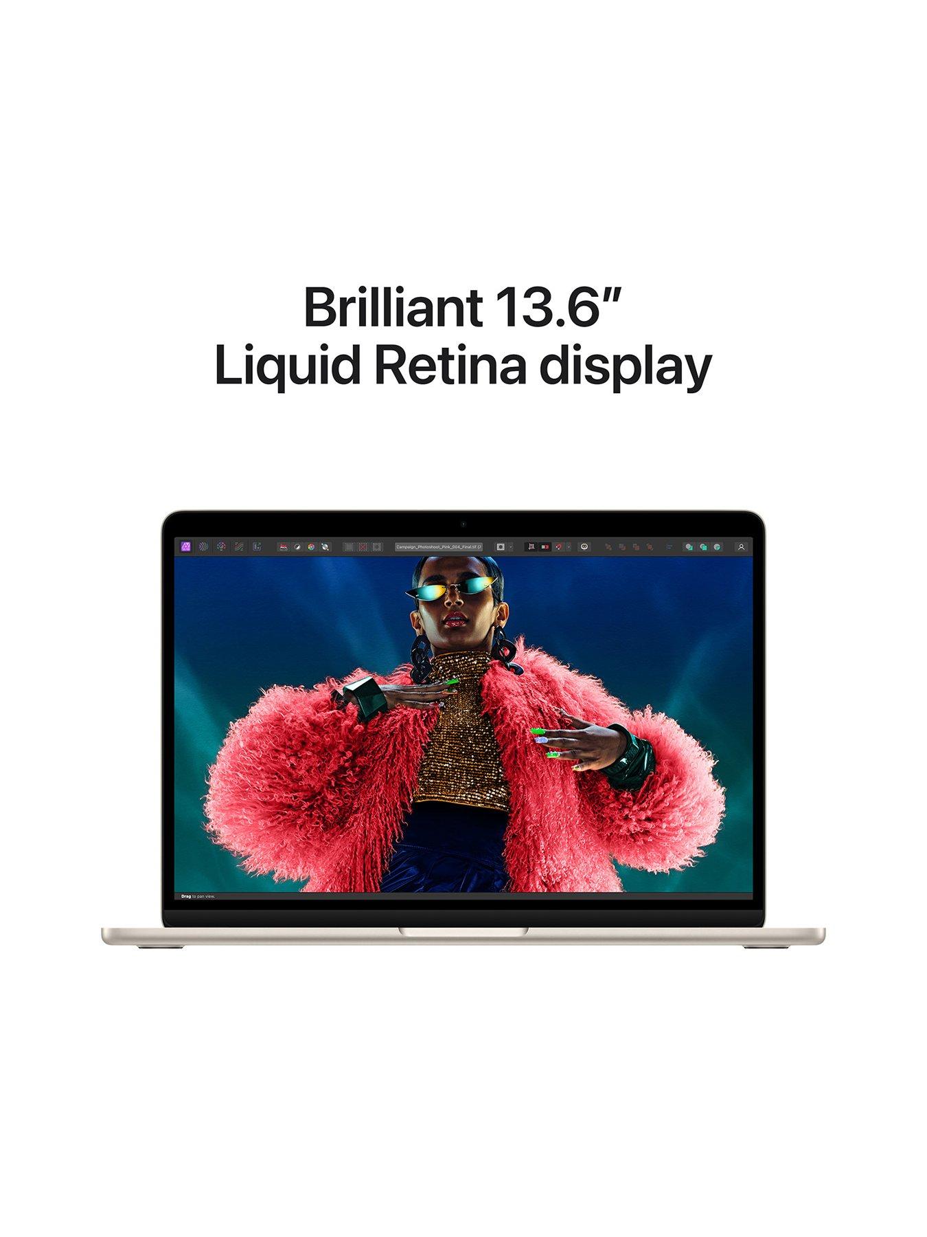 Image 4 of 8 of Apple MacBook Air (M3, 2024) 13-inch&nbsp;with 8-core CPU and 10-core GPU, 16GB Unified Memory, 512GB SSD - Starlight